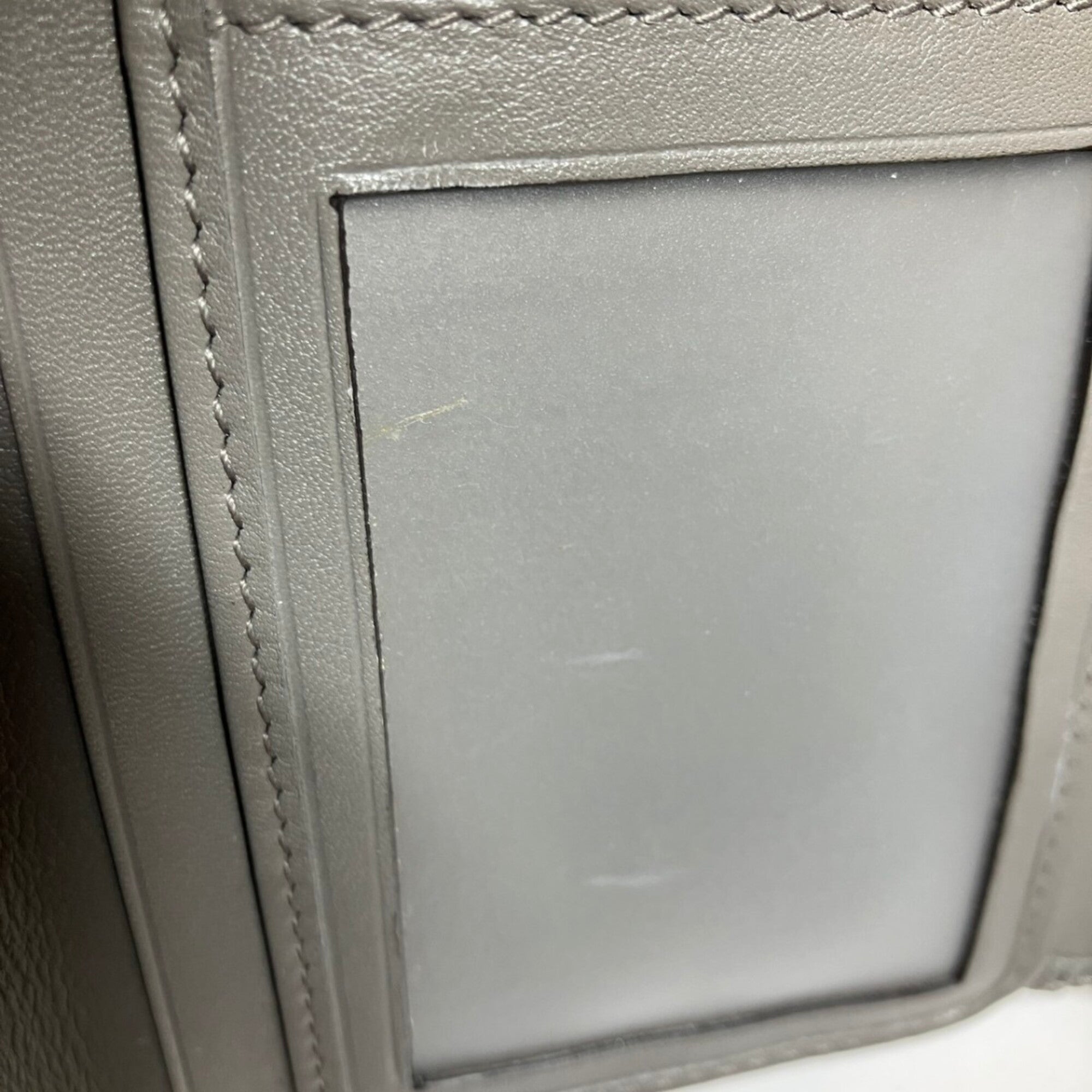 Gucci Gray Leather Long Wallet (Bi-Fold) (Pre-Owned)