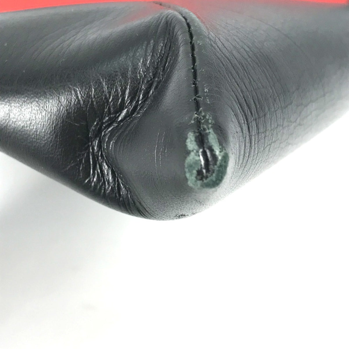 Christian Louboutin Black Leather Clutch Bag (Pre-Owned)