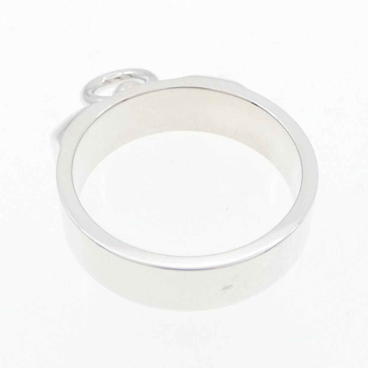 Hermes Silver Silver 925 Band Ring (Pre-Owned)