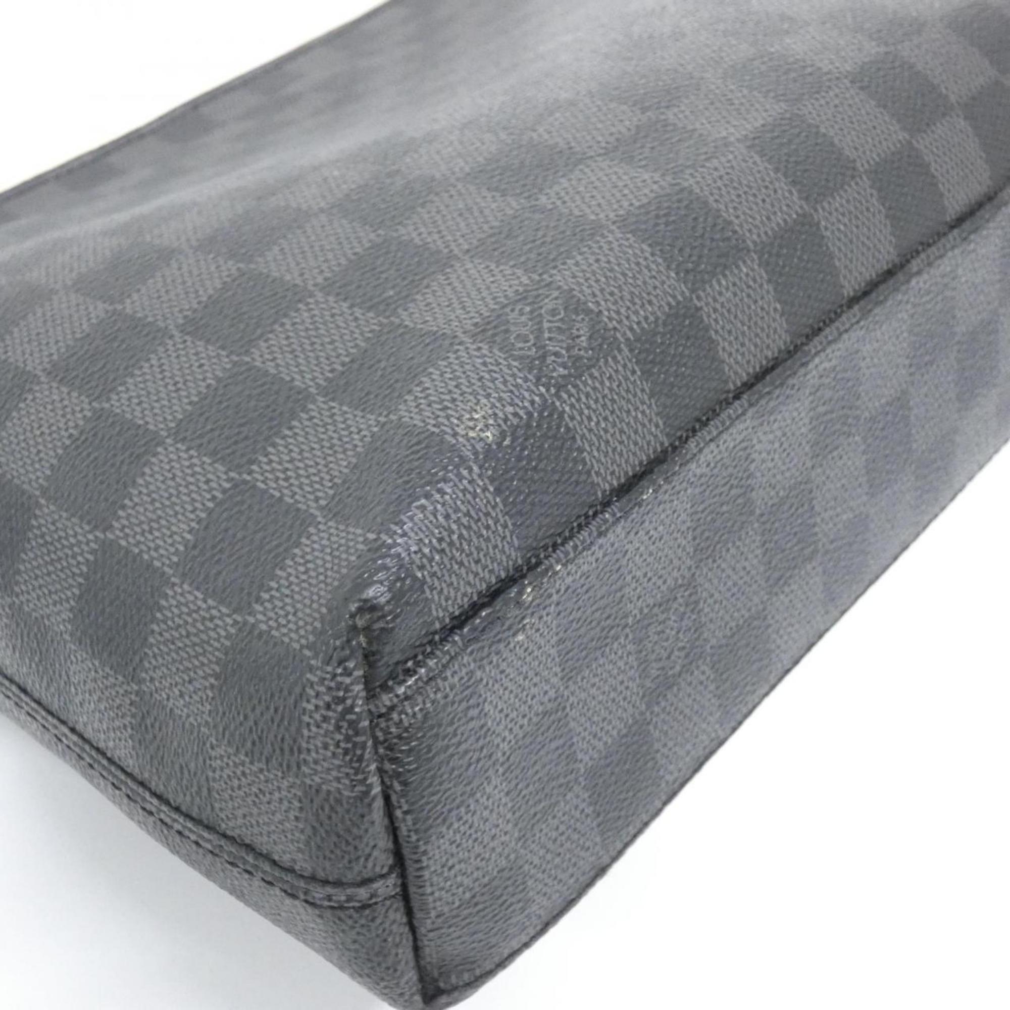 Louis Vuitton Graphite Coated Canvas Shoulder Bag (Pre-Owned)