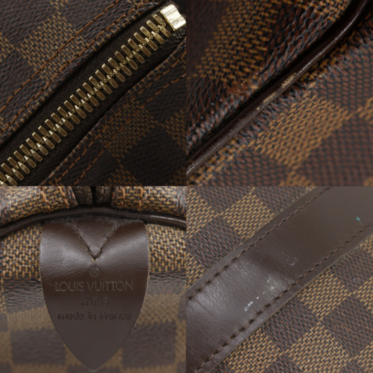 Louis Vuitton Damier Brown Damier Canvas Boston Bag (Pre-Owned)