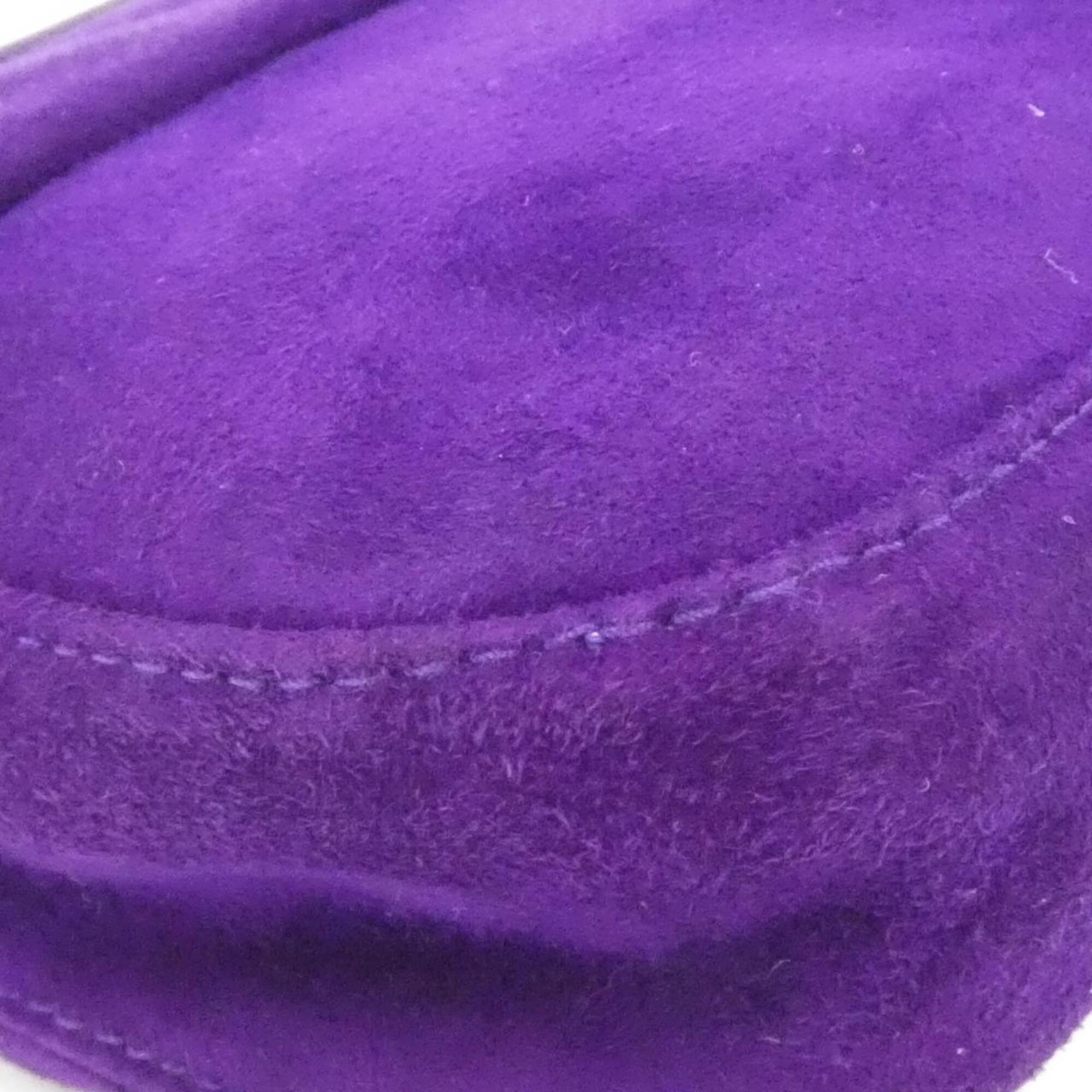 Fendi Purple Suede Handbag (Pre-Owned)