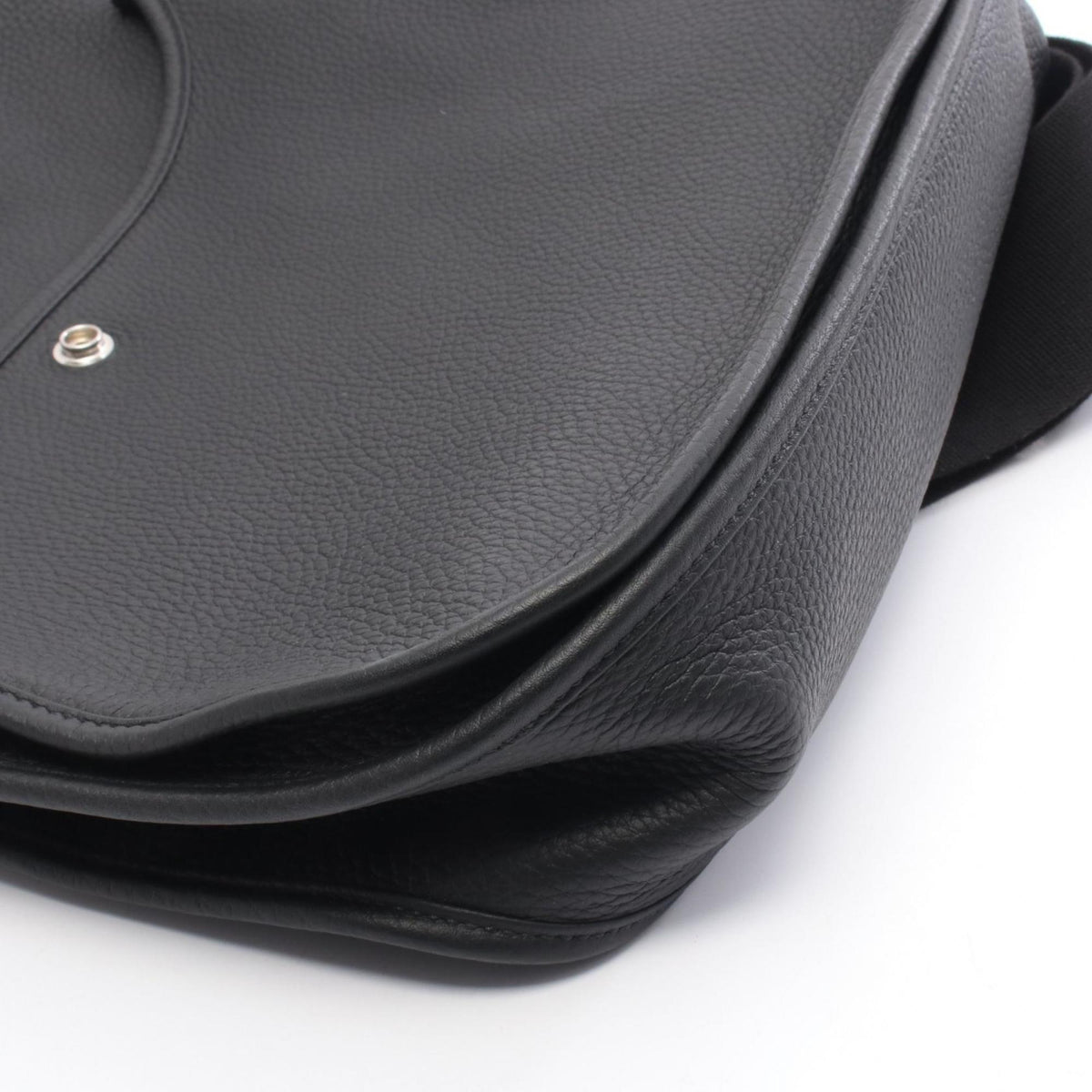 Hermes Black Taurillon Clemence Leather Handbag Shoulder Bag (Pre-Owned)