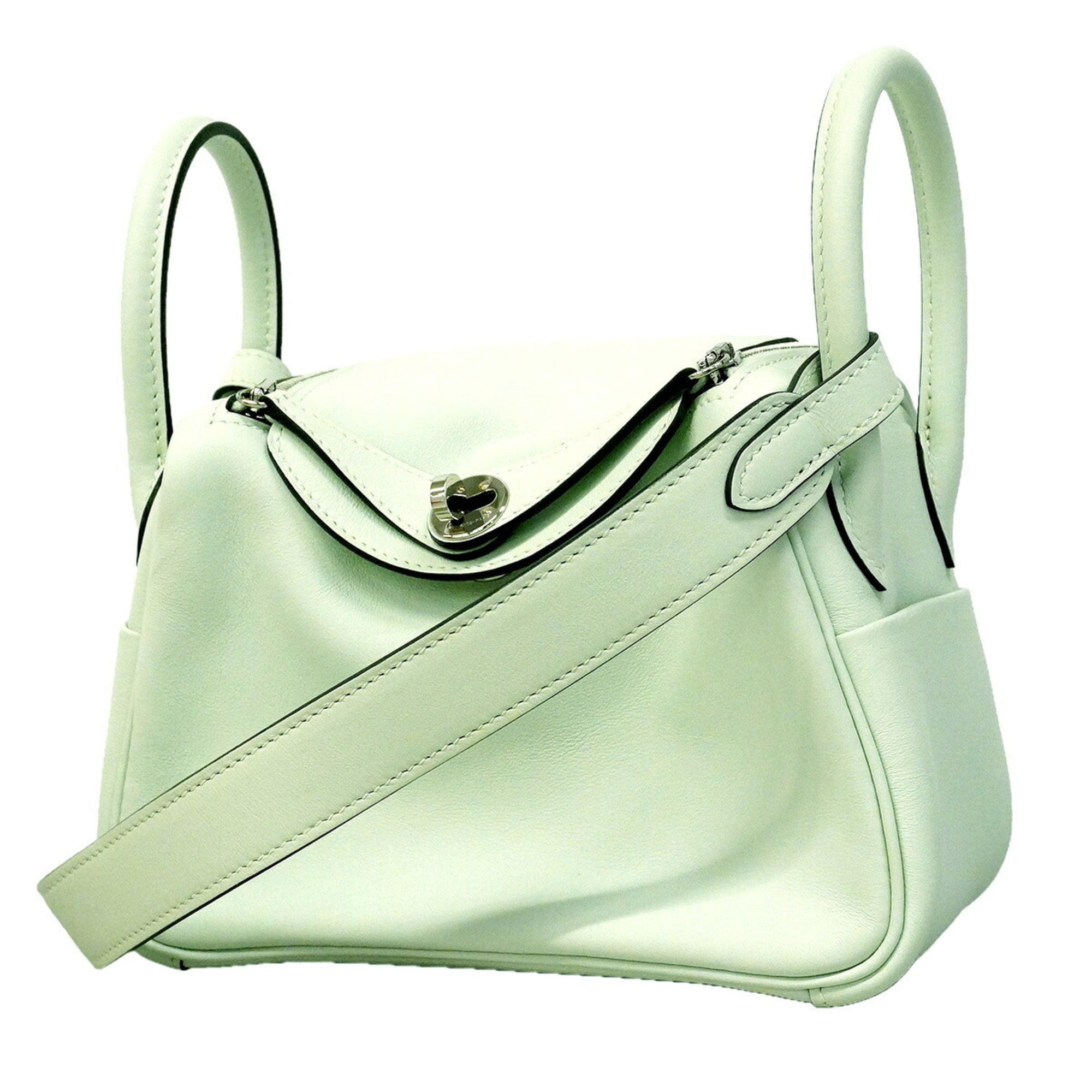 Hermes Green Swift Leather Handbag (Pre-Owned)