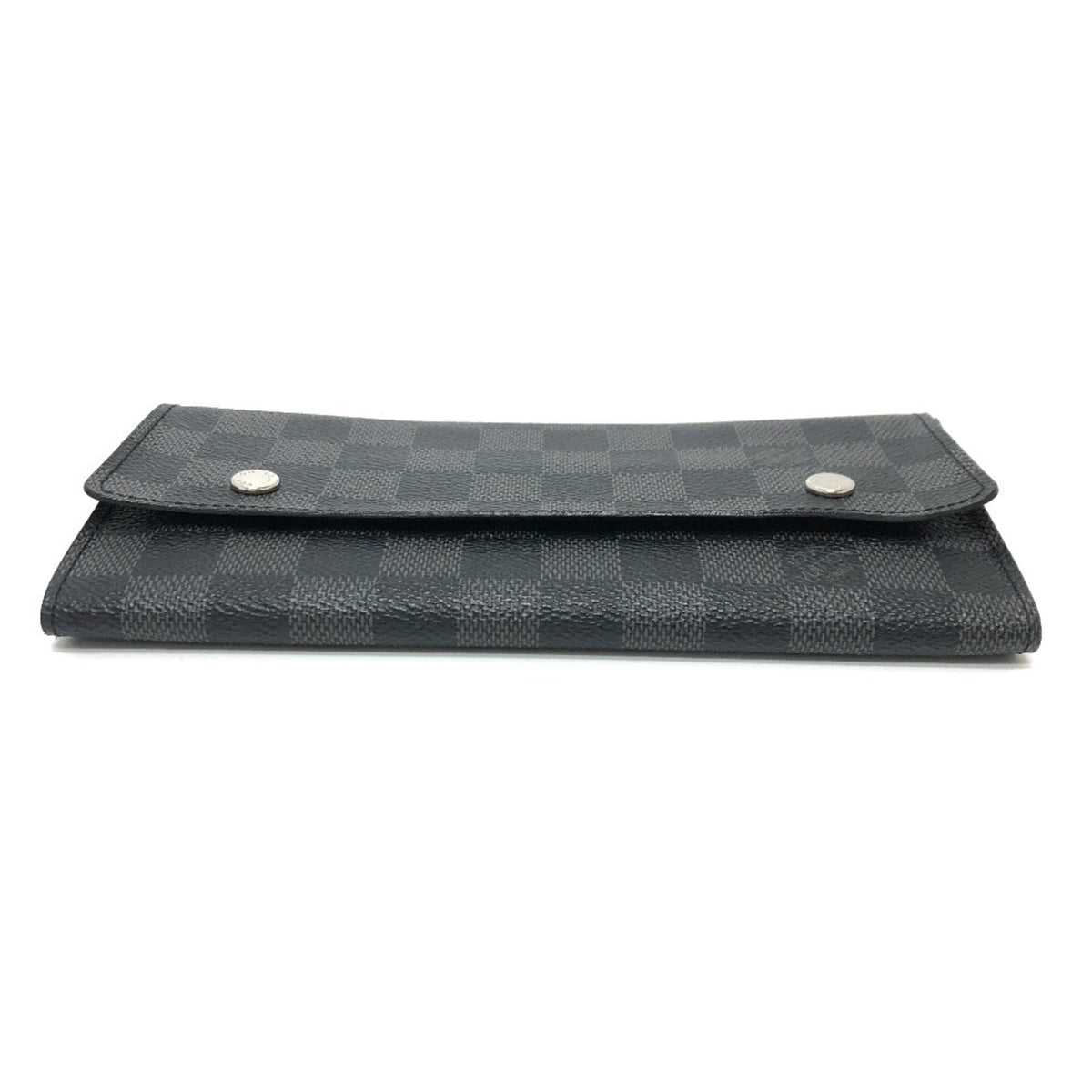 Louis Vuitton Black Damier Graphite Long Wallet (Bi-Fold) (Pre-Owned)
