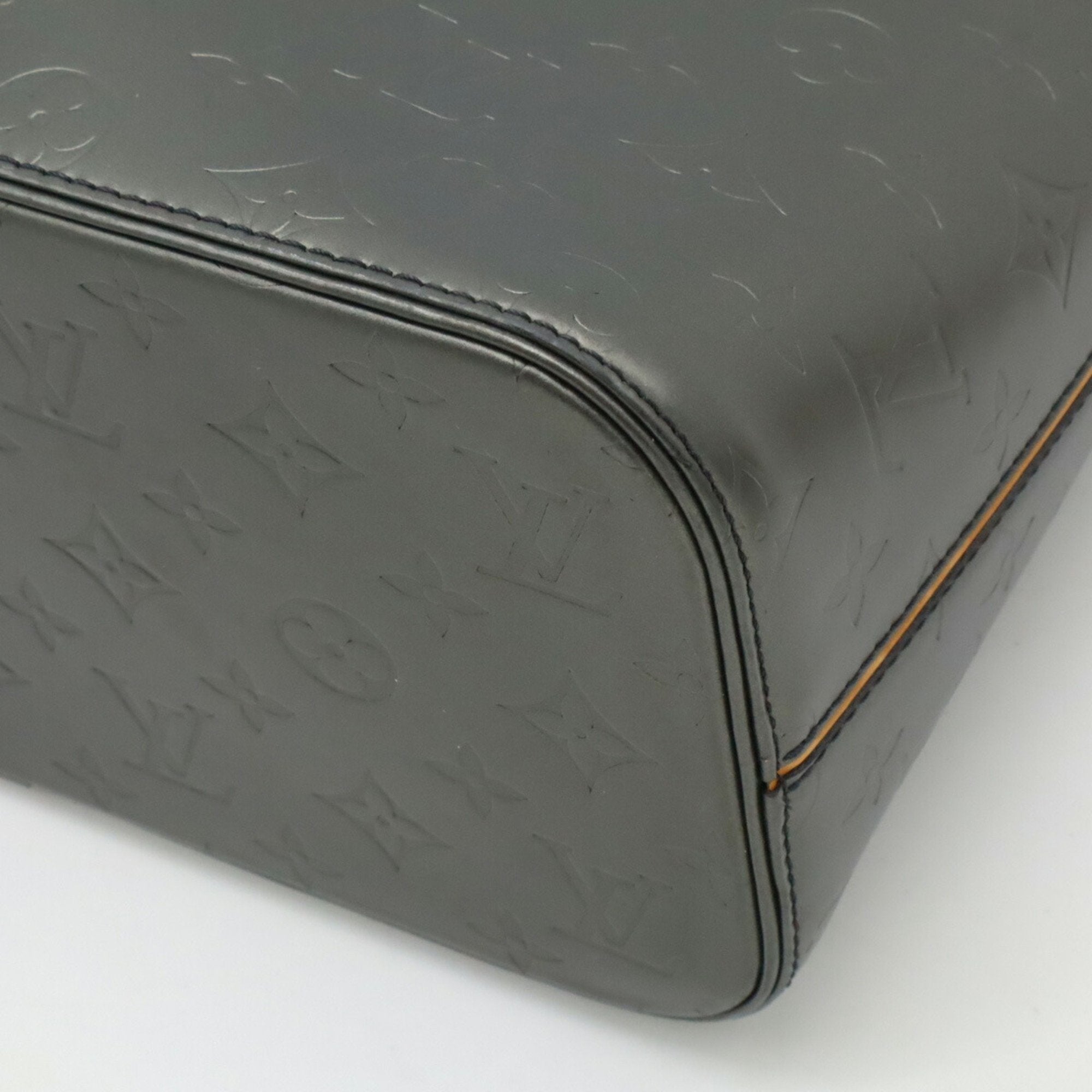 Louis Vuitton Monogram Mat Black Noir Leather Shoulder Bag Tote Bag (Pre-Owned)