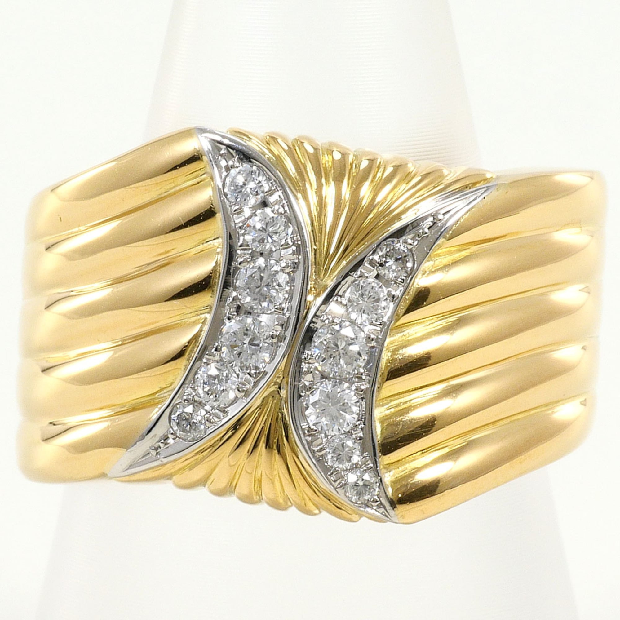 Unbranded Platinum Yellow Gold Yellow Gold (18K) Platinum 900 Band Ring (Pre-Owned)