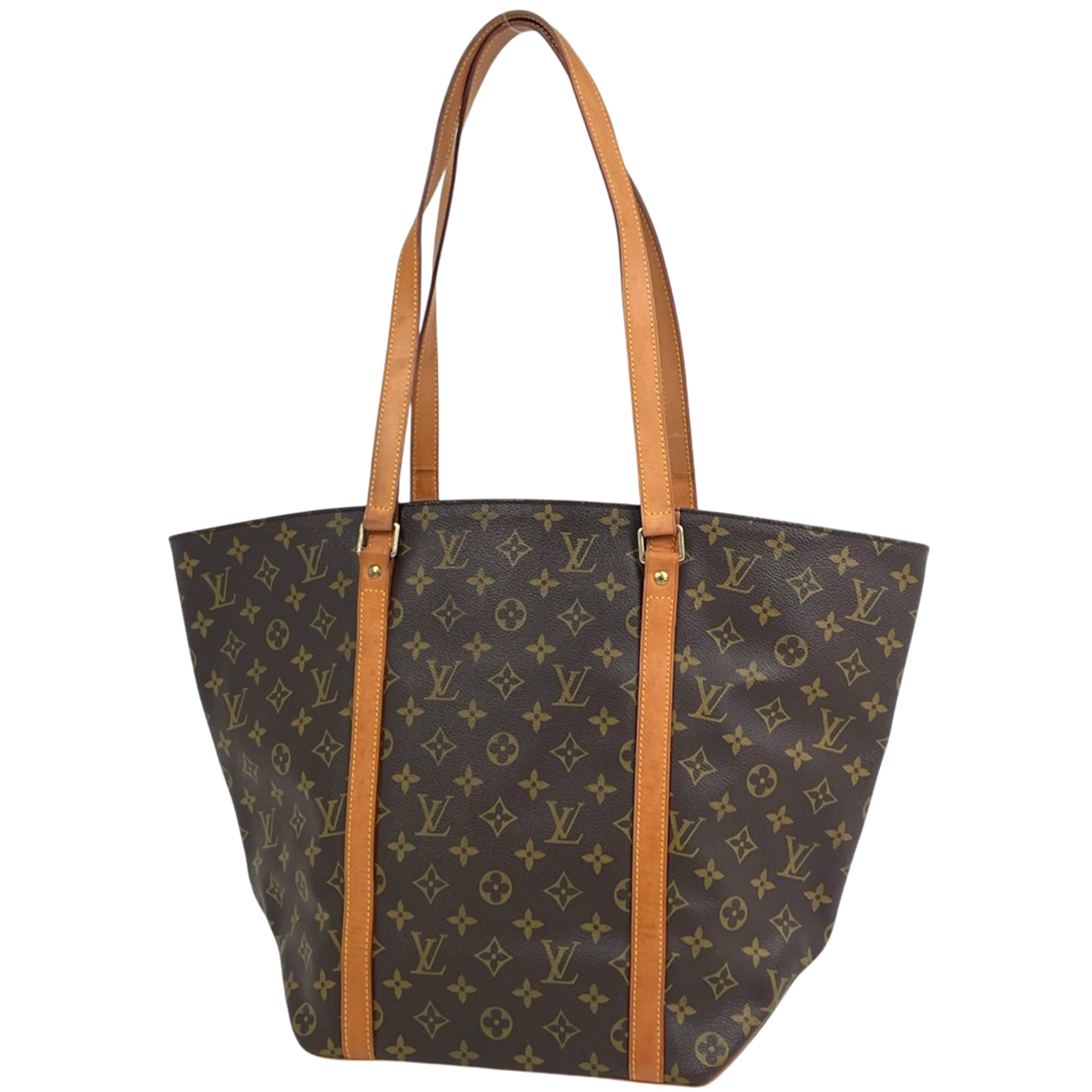 Louis Vuitton Brown Monogram Shoulder Bag Tote Bag (Pre-Owned)