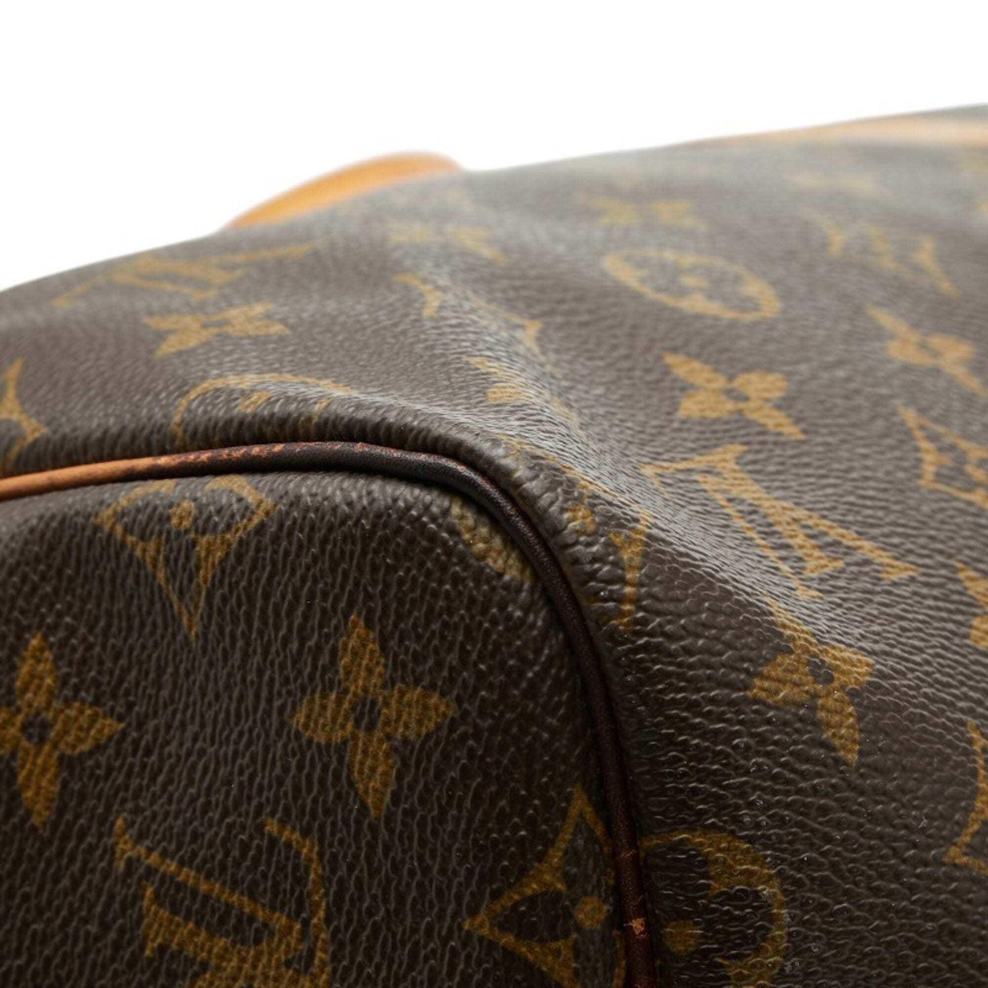 Louis Vuitton Monogram Brown Pvc Leather Boston Bag Shoulder Bag (Pre-Owned)