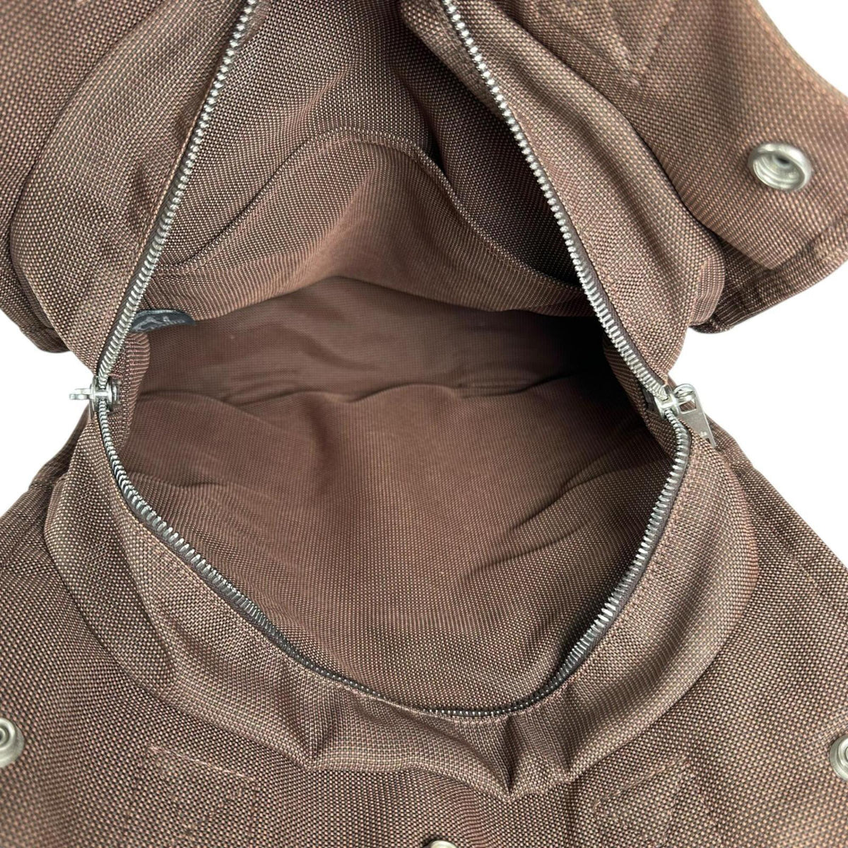 Hermes Brown Canvas Backpack (Pre-Owned)