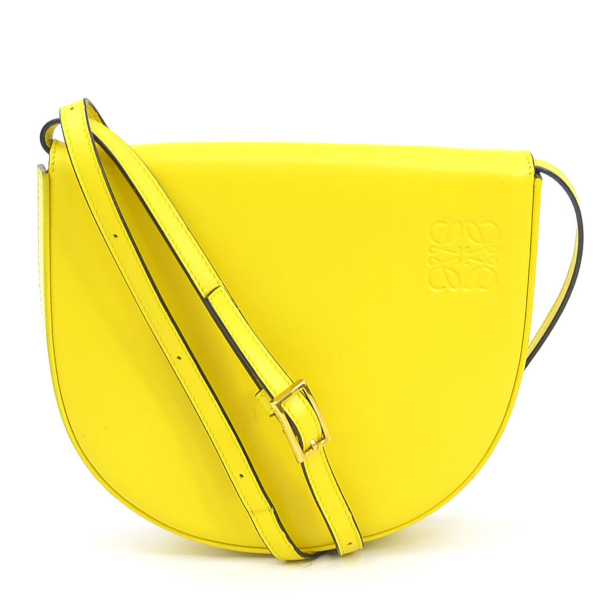 Loewe Yellow Leather Pouch Shoulder Bag (Pre-Owned)