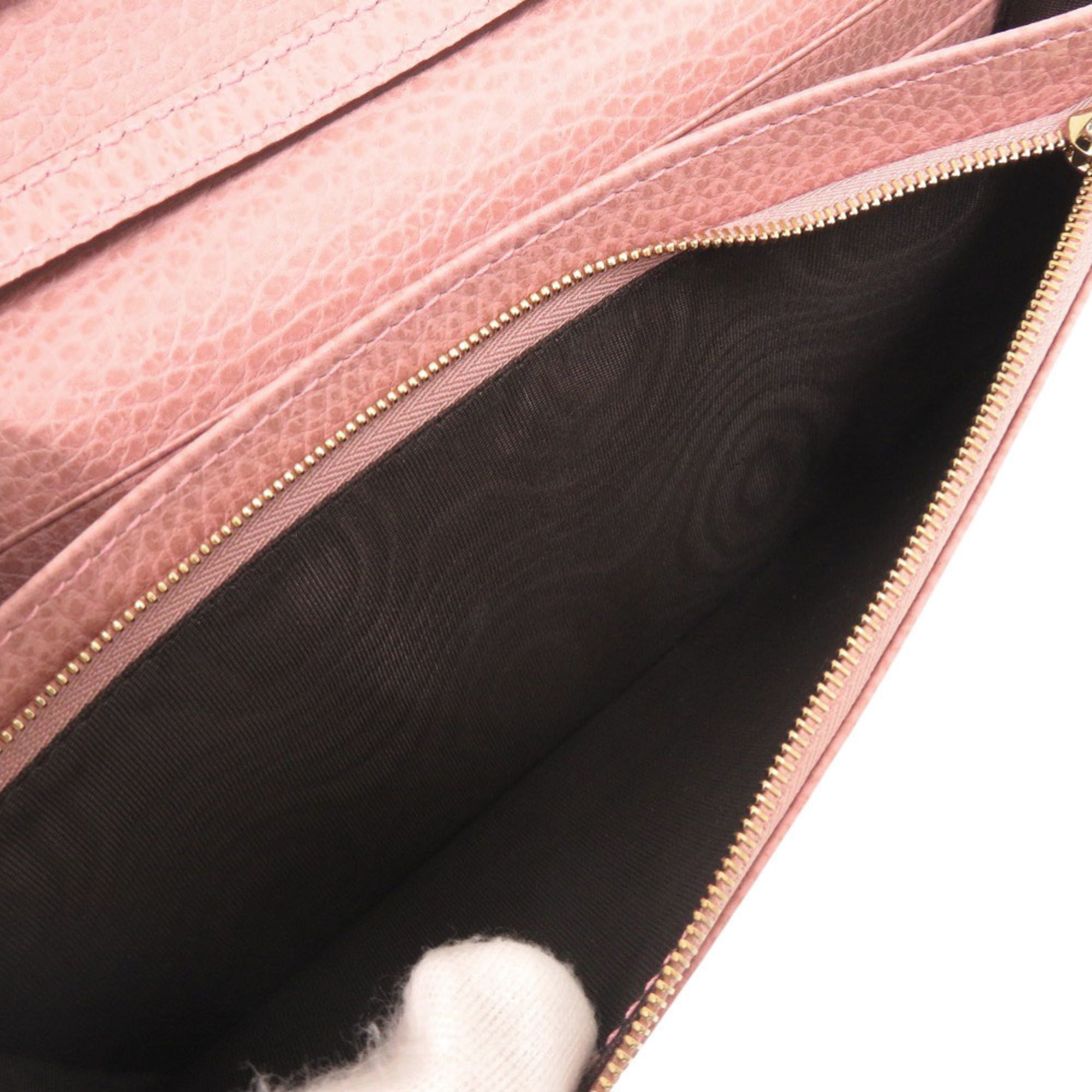 Gucci Pink Leather Shoulder Bag (Pre-Owned)