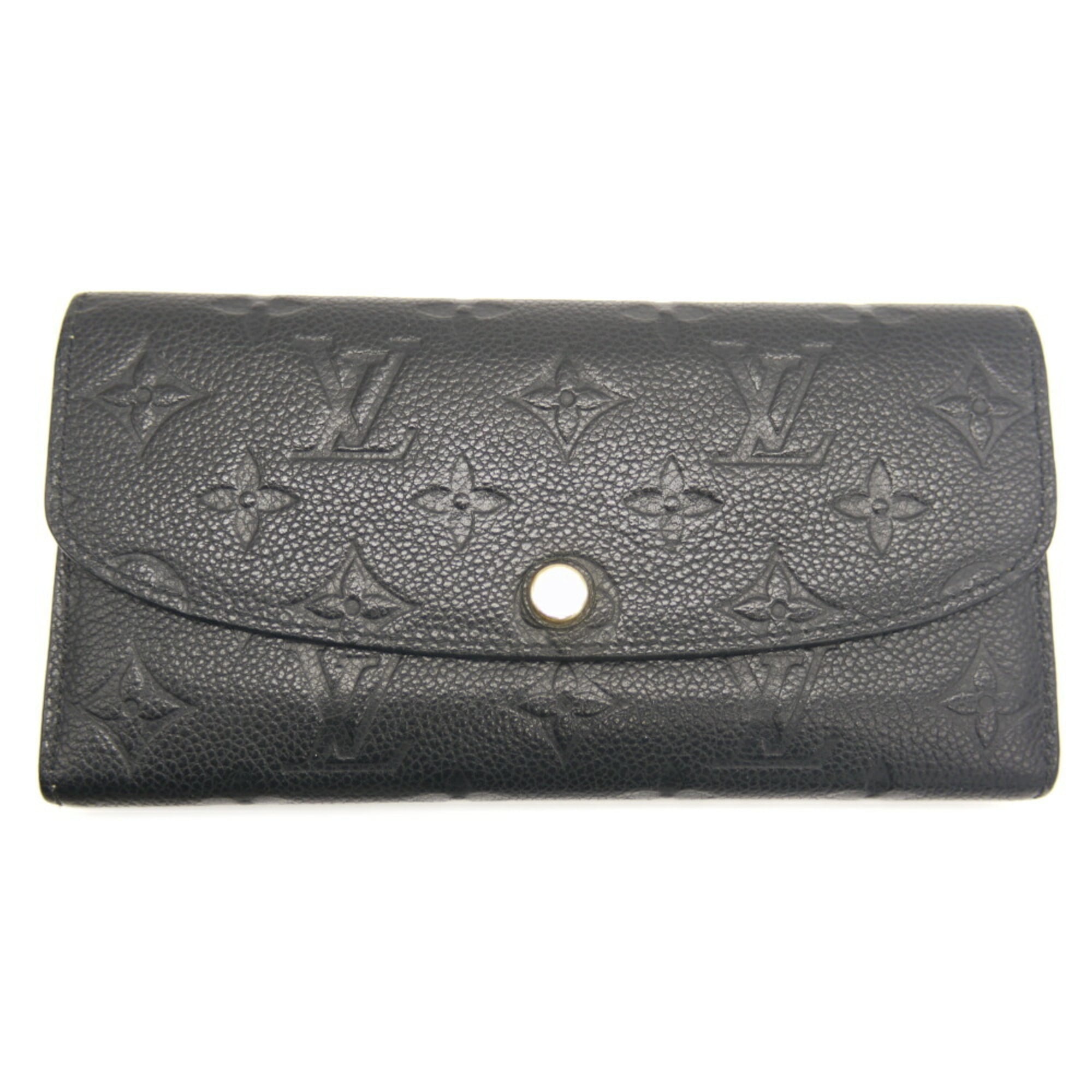 Louis Vuitton Monogram Noir Monogram Empreinte Long Wallet (Bi-Fold) (Pre-Owned)
