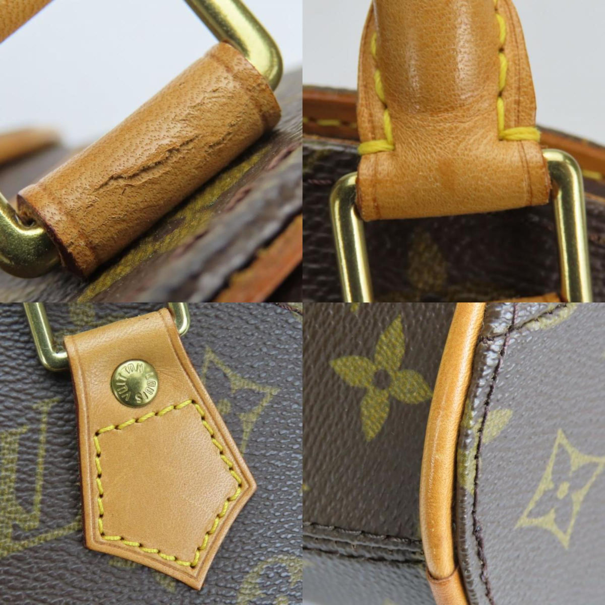 Louis Vuitton Brown Monogram Leather Handbag (Pre-Owned)