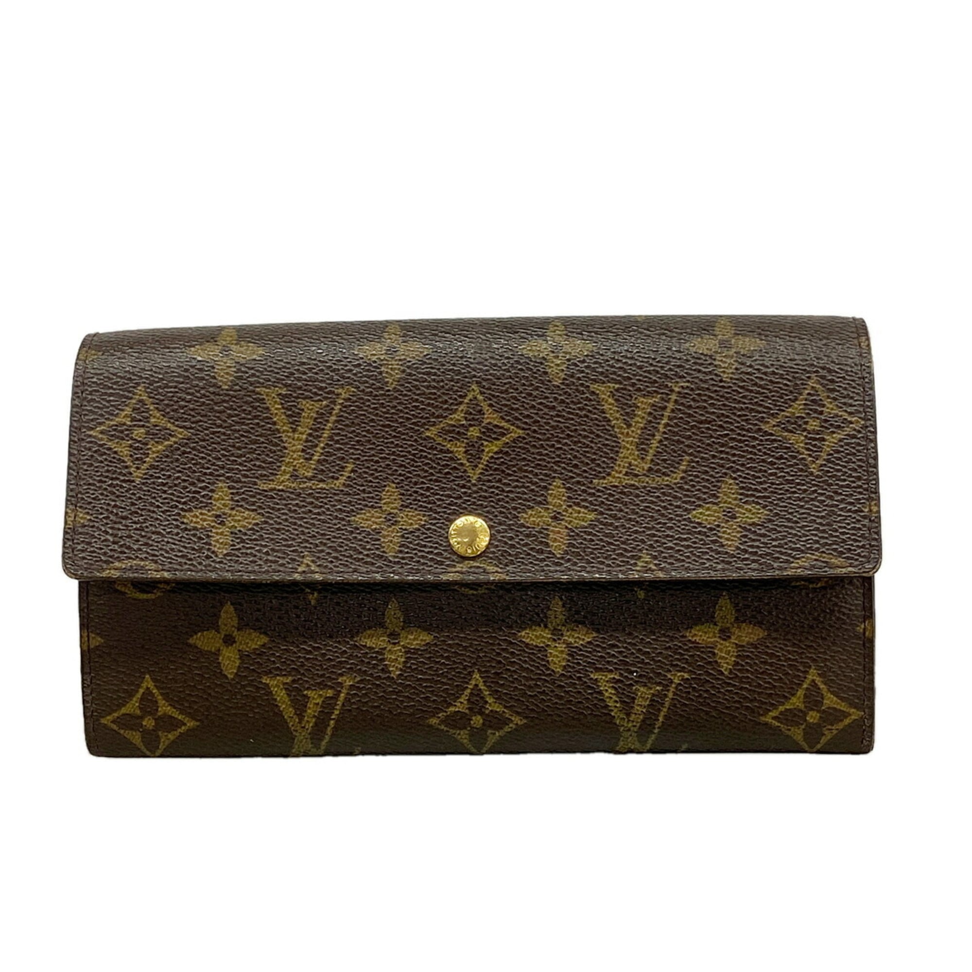 Louis Vuitton Brown Long Wallet (Bi-Fold) (Pre-Owned)