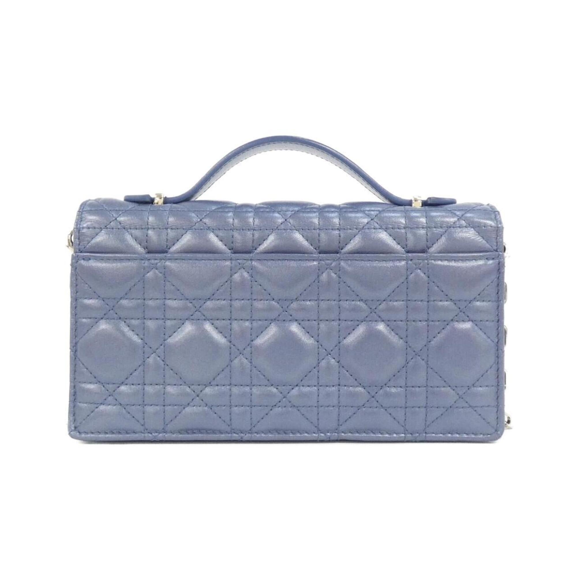 Christian Dior Blue Leather Handbag (Pre-Owned)