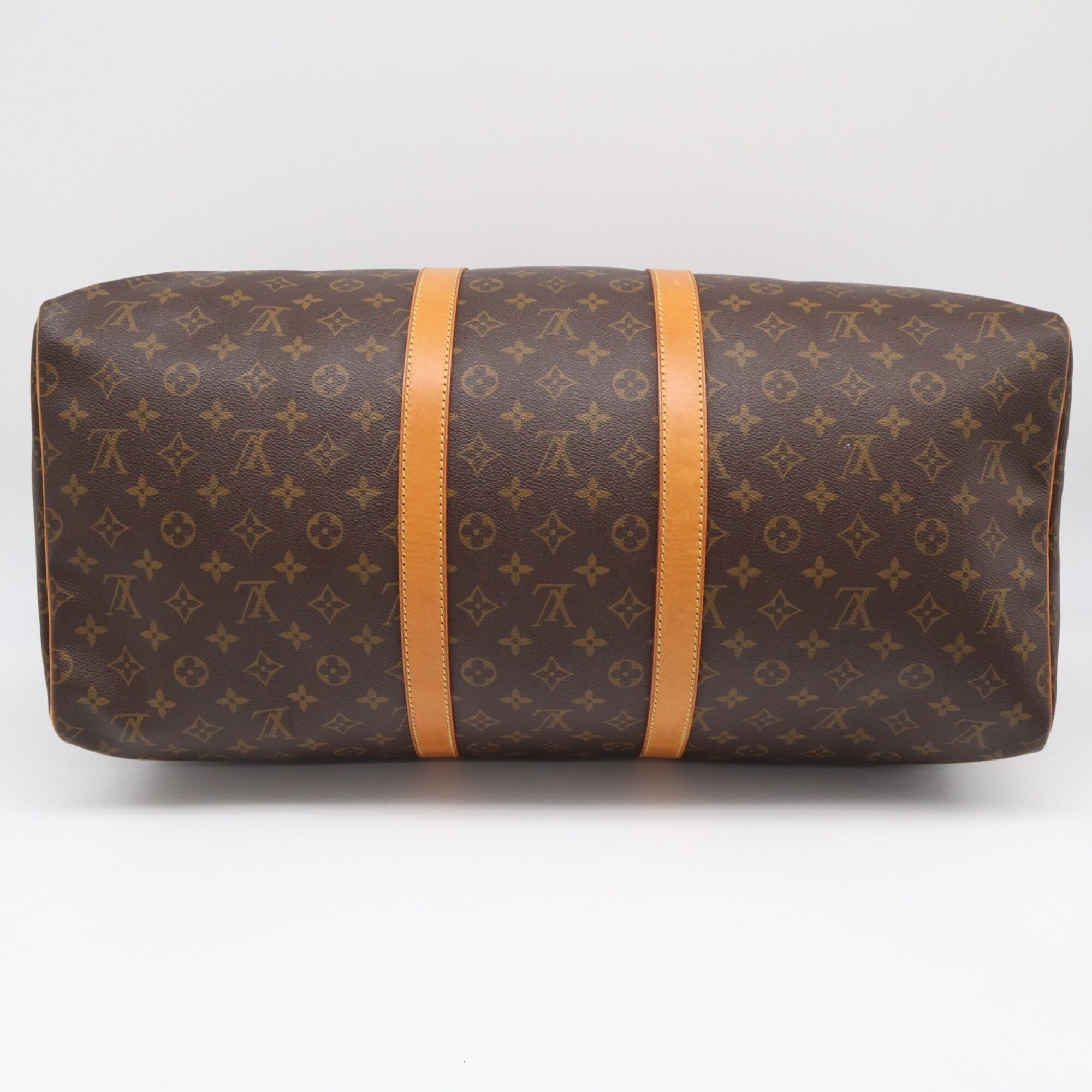 Louis Vuitton Monogram Beige Brown Monogram Boston Bag (Pre-Owned)