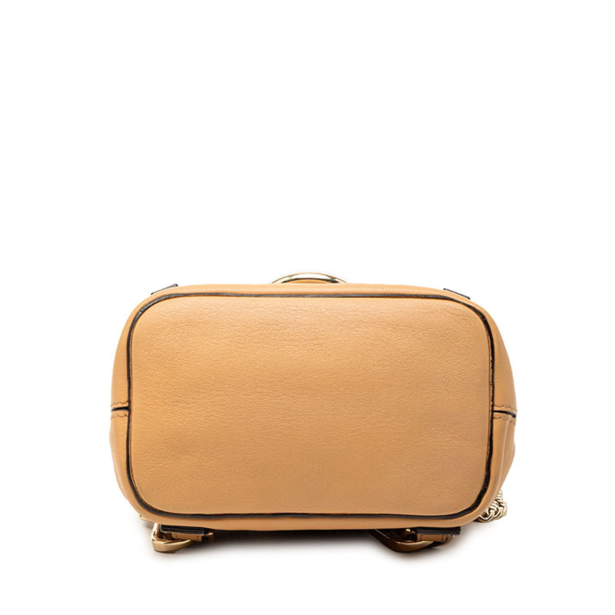 Chloé Beige Grayish Suede Leather Backpack Handbag (Pre-Owned)