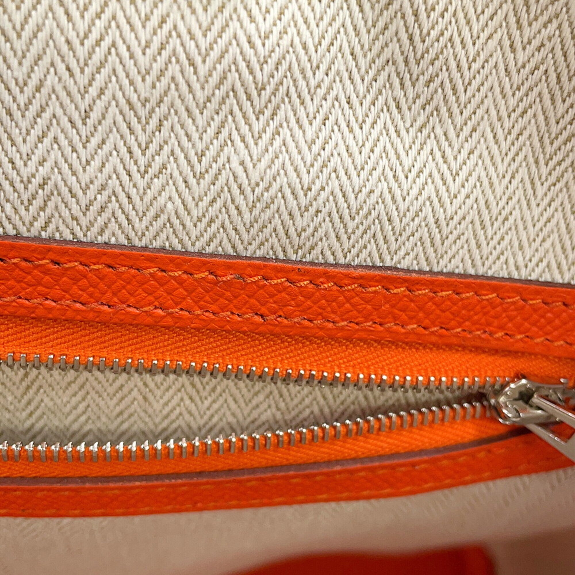 Hermes Garden Feu Epsom Leather Handbag Tote Bag (Pre-Owned)