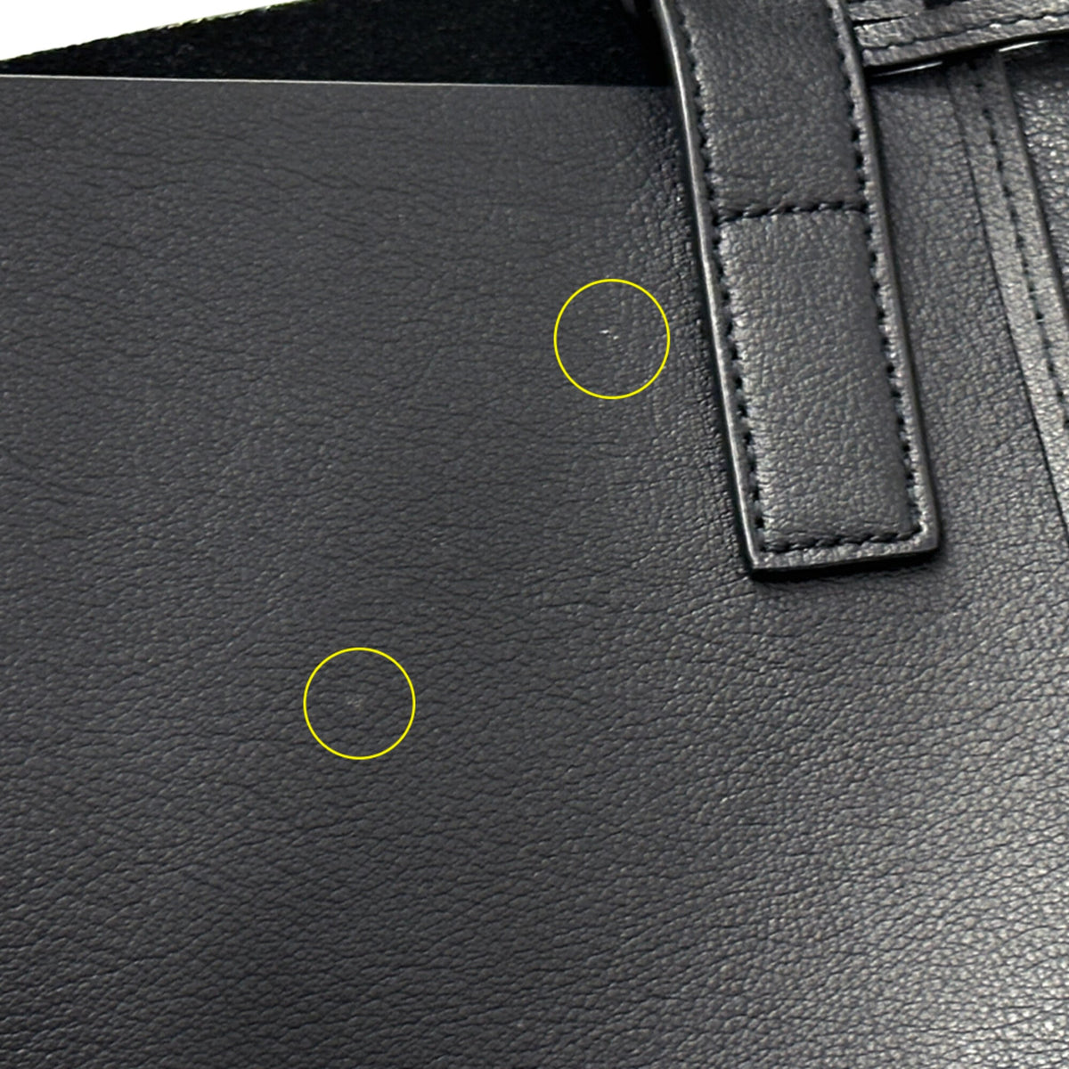 Saint Laurent Black Leather Tote Bag (Pre-Owned)