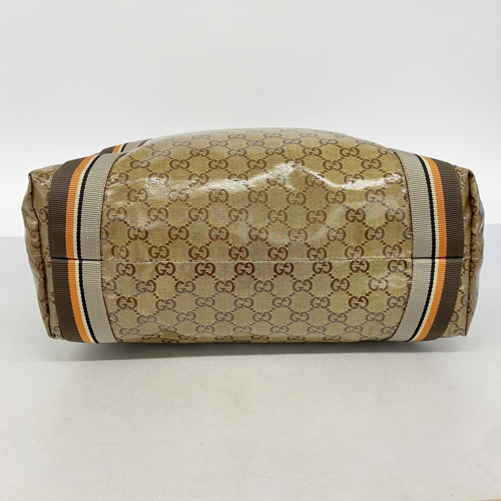 Gucci Gold Coated Canvas Tote Bag (Pre-Owned)