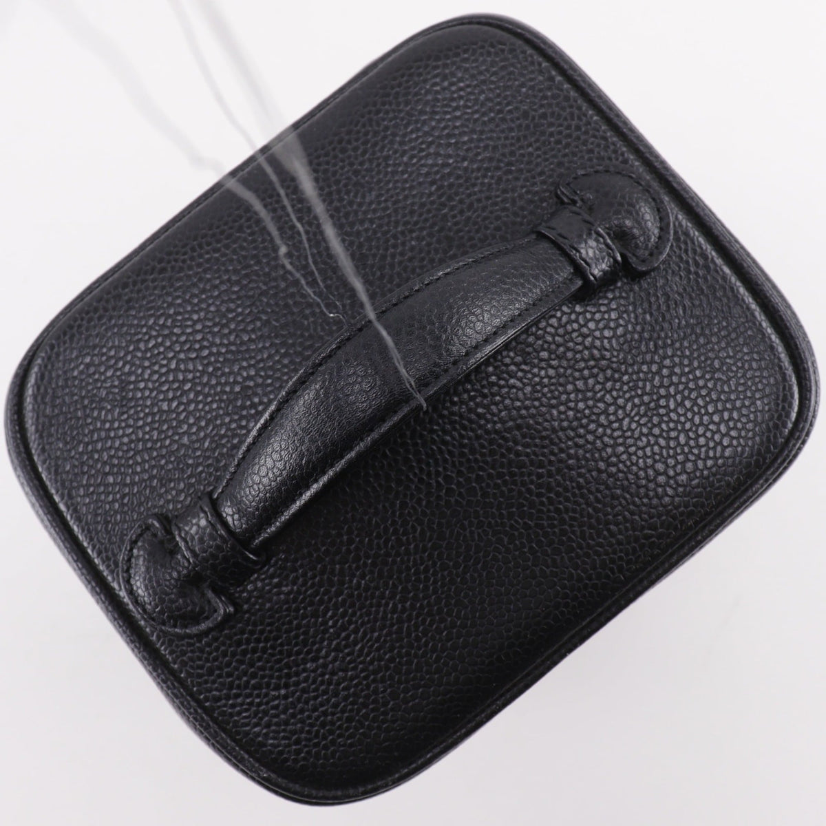 Chanel Black Grained Calfskin Vanity Bag (Pre-Owned)