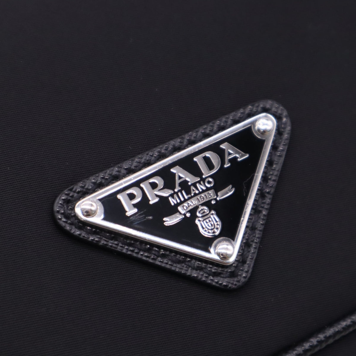 Prada Saffiano Black Nero Nylon Saffiano Shoulder Bag (Pre-Owned)