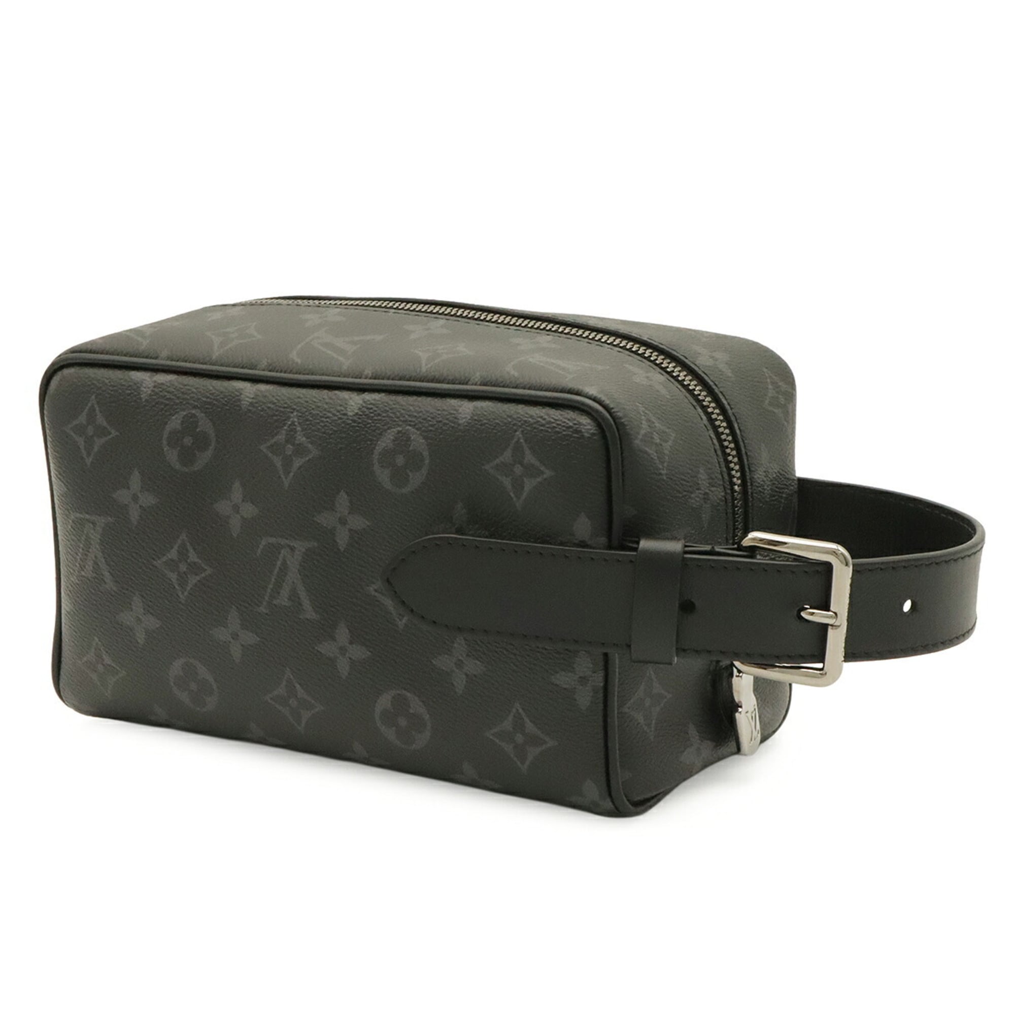 Louis Vuitton Black Gray Monogram Eclipse Clutch Bag Handbag Pouch (Pre-Owned)