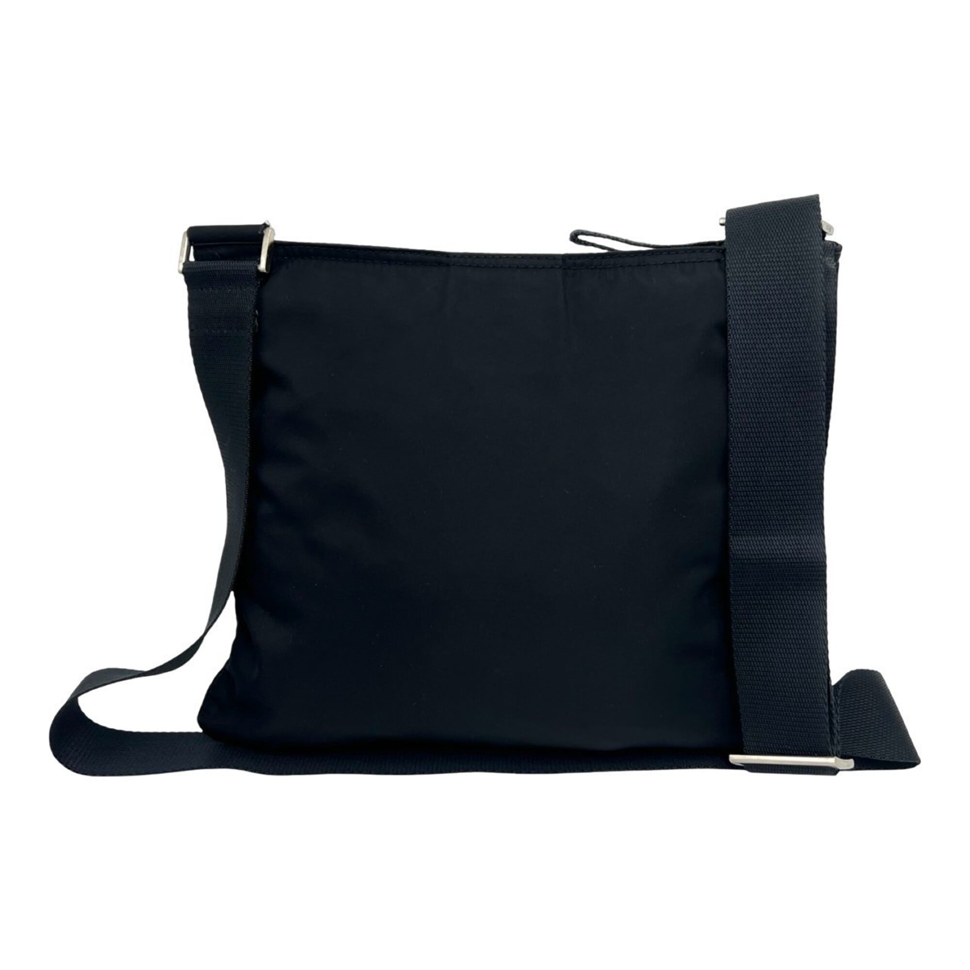 Prada Black Nylon Pochette Shoulder Bag (Pre-Owned)