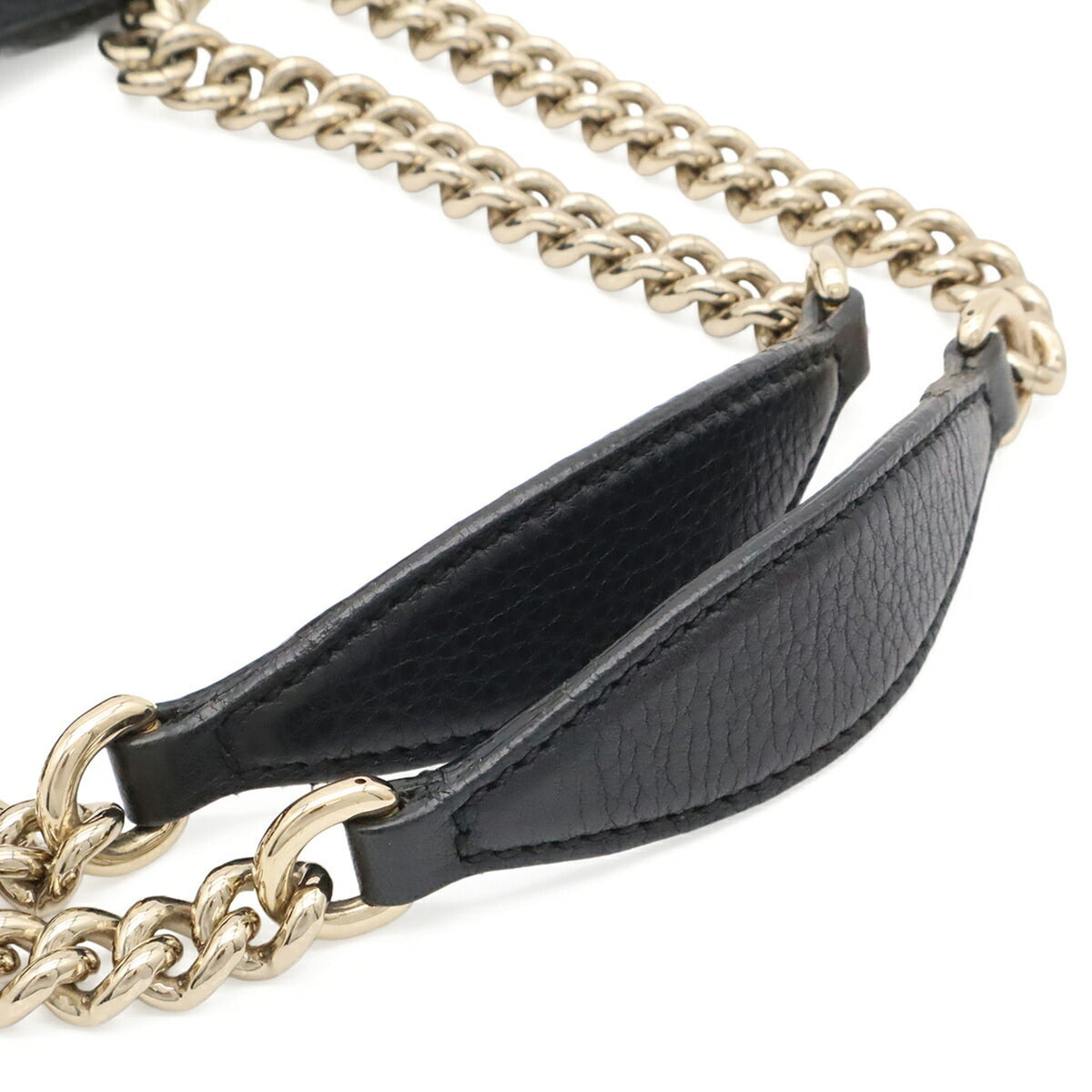 Gucci Soho Black Leather Shoulder Bag Tote Bag (Pre-Owned)