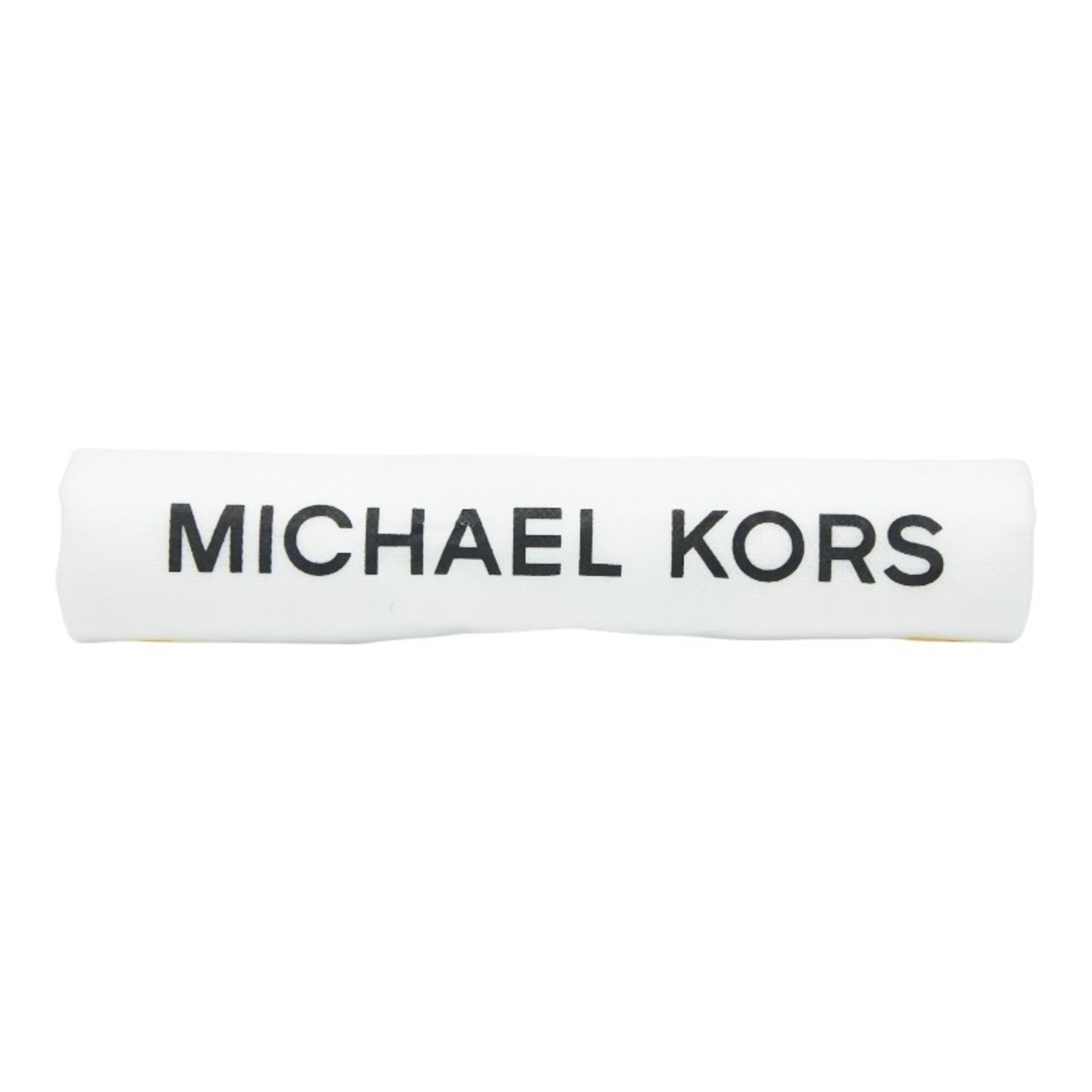 Michael Kors Beige White Leather Pvc Pouch Shoulder Bag (Pre-Owned)