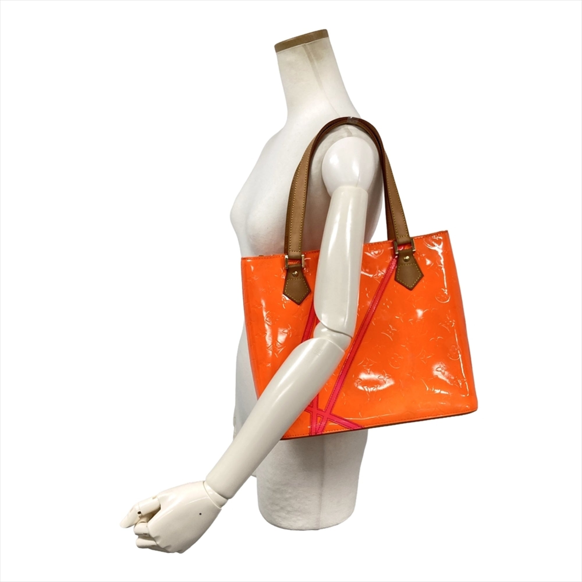 Louis Vuitton Monogram Vernis Orange Monogram Vernis Tote Bag (Pre-Owned)