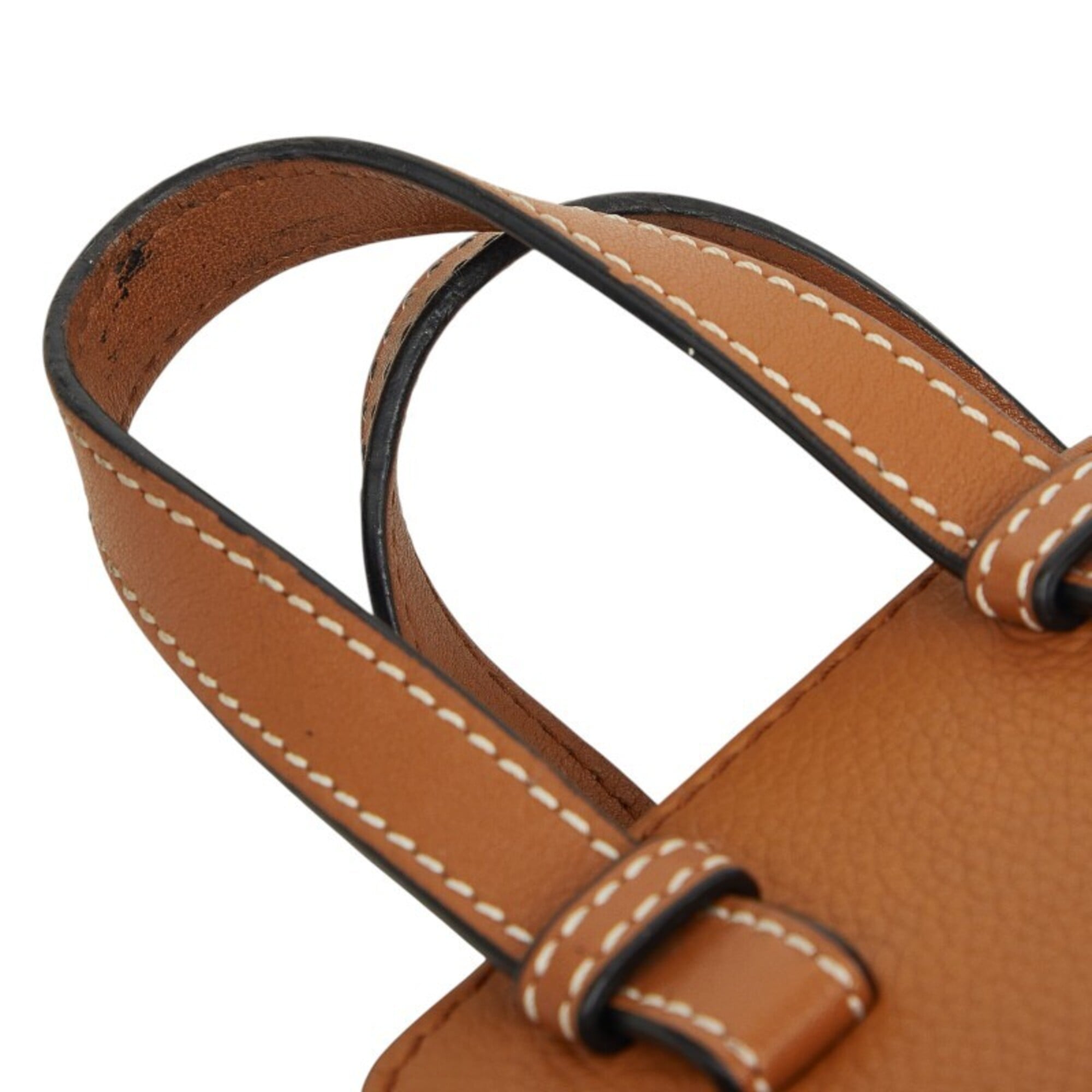 Loewe Hammock Brown Leather Handbag Shoulder Bag (Pre-Owned)