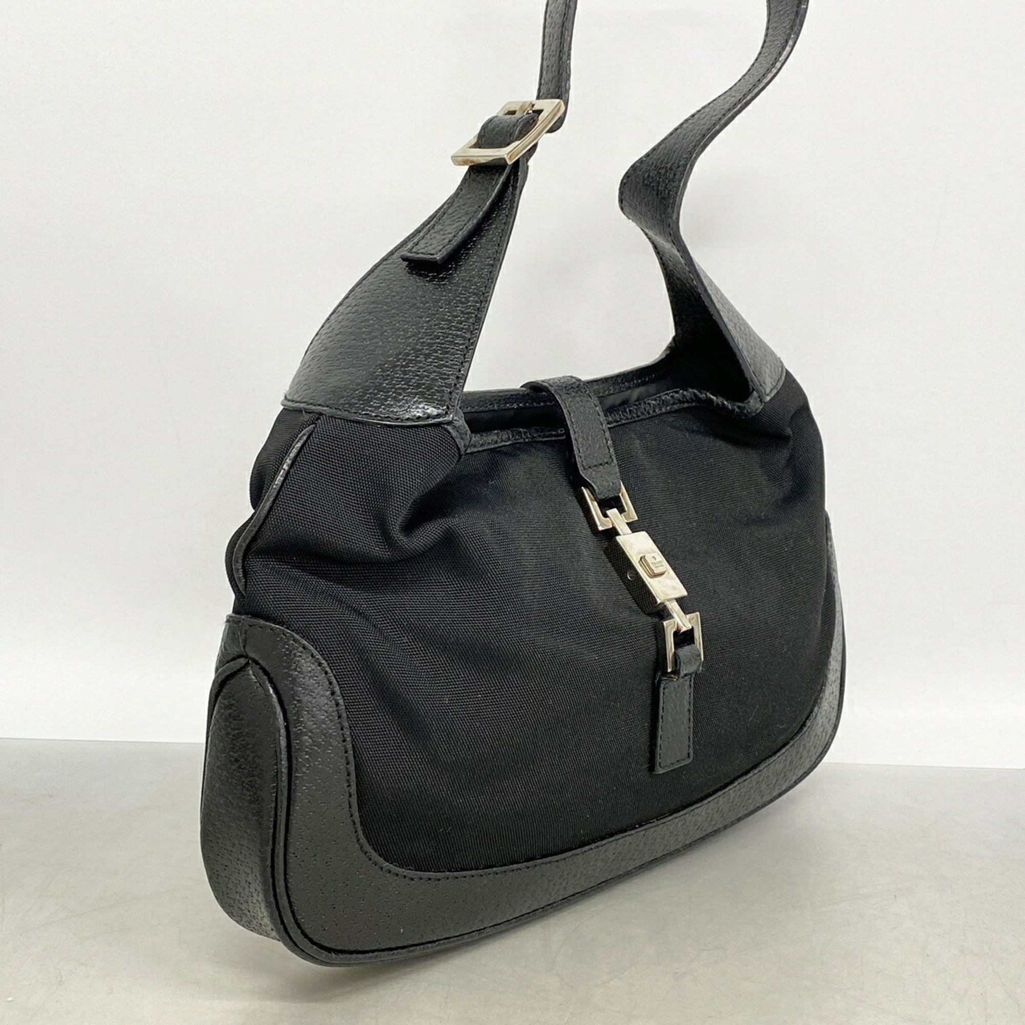 Gucci Black Nylon Canvas Handbag (Pre-Owned)
