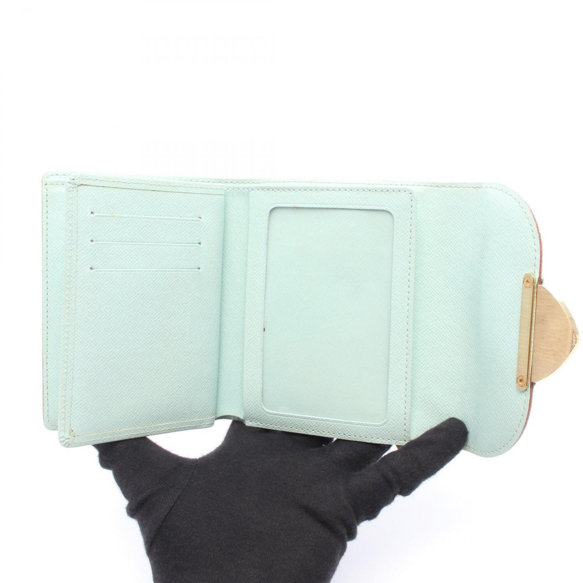 Louis Vuitton Blanc Multi-Color White Pvc Wallet (Tri-Fold) (Pre-Owned)