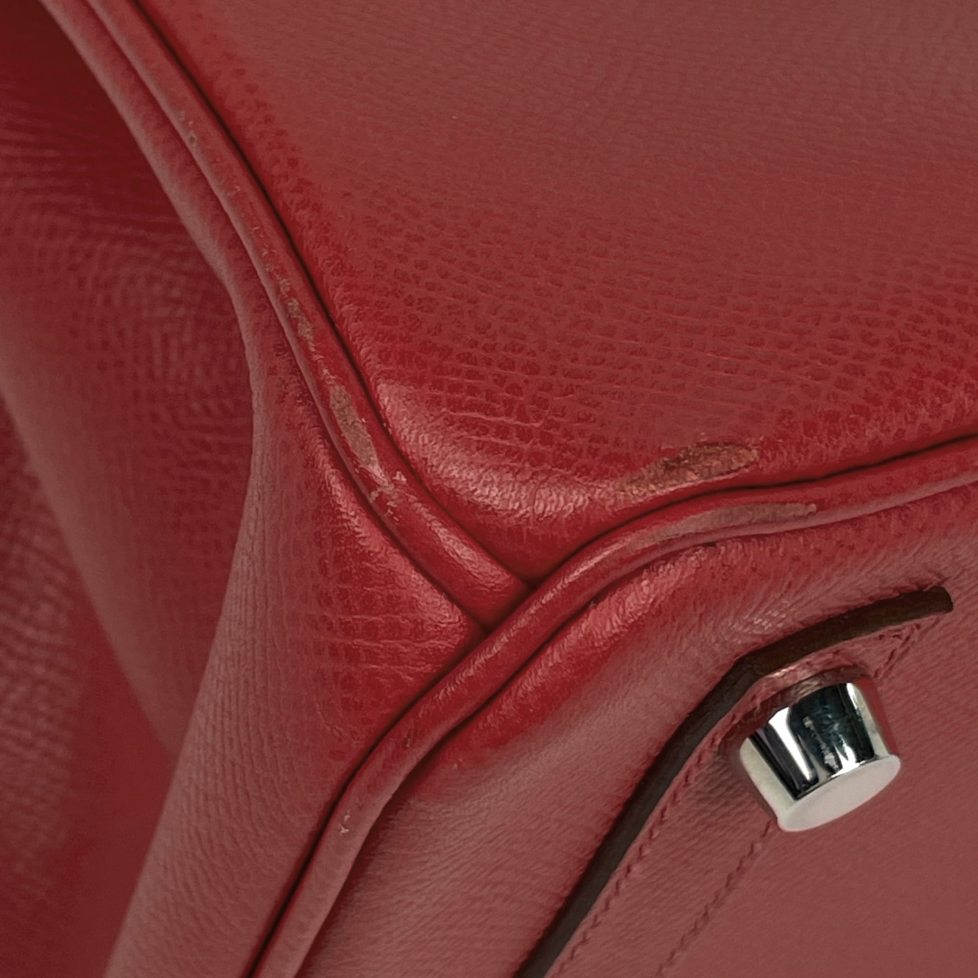 Hermes Birkin Bougainvillier Epsom Leather Handbag (Pre-Owned)
