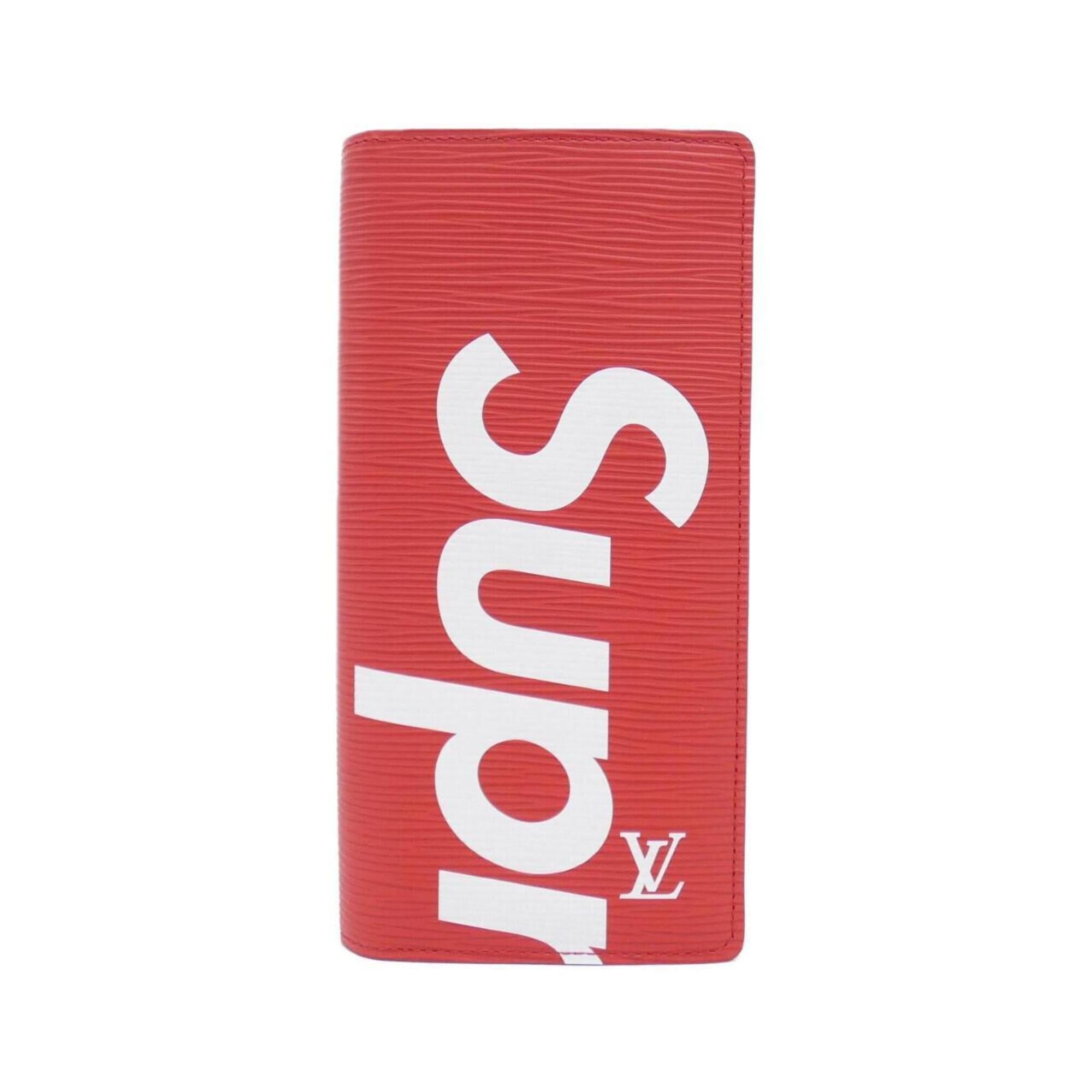 Louis Vuitton Epi Rouge Leather Long Wallet (Bi-Fold) (Pre-Owned)