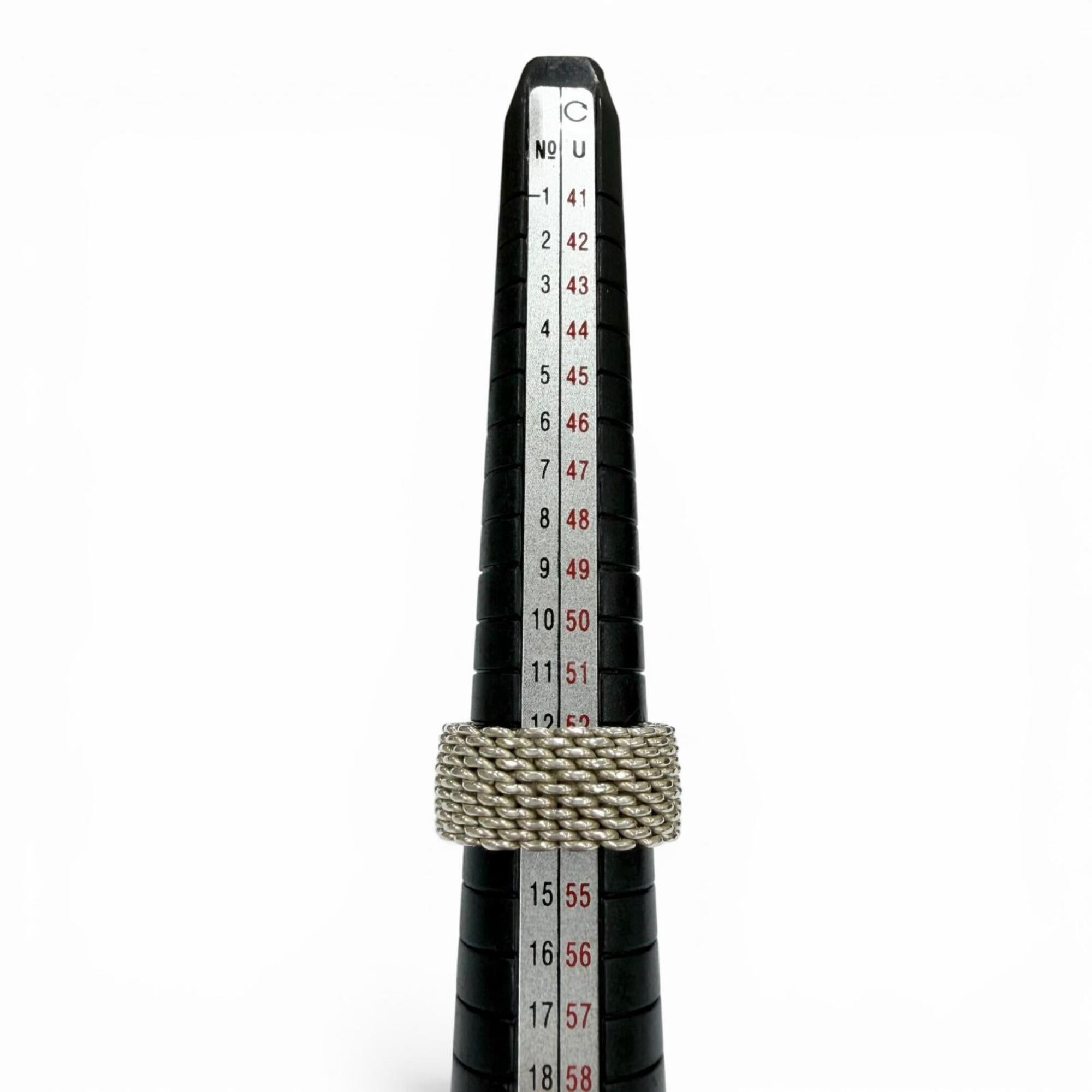 Tiffany Silver Silver 925 Band Ring (Pre-Owned)