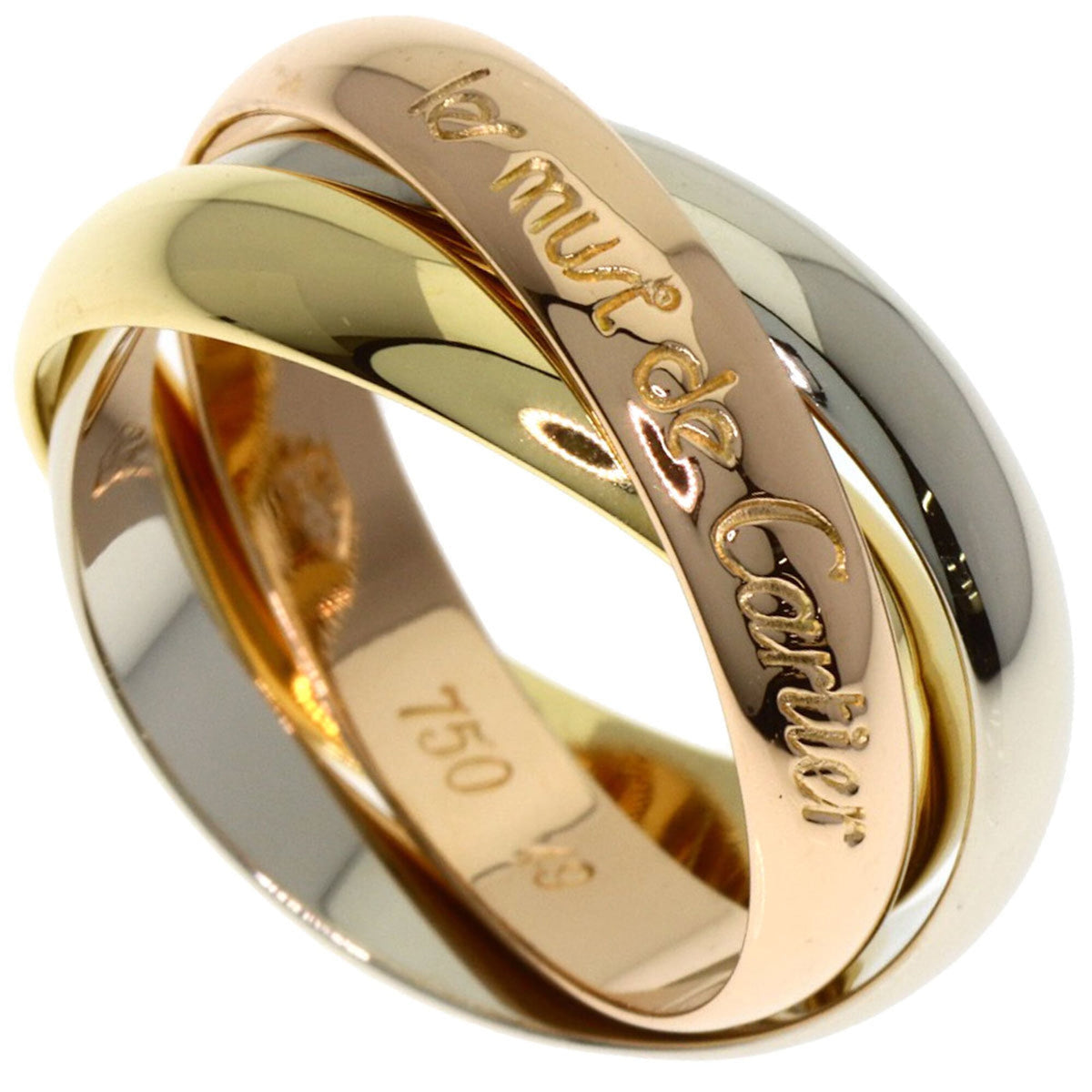 Cartier Yellow Gold (18K) Pink Gold (18K) White Gold (18K) Band Ring (Pre-Owned)