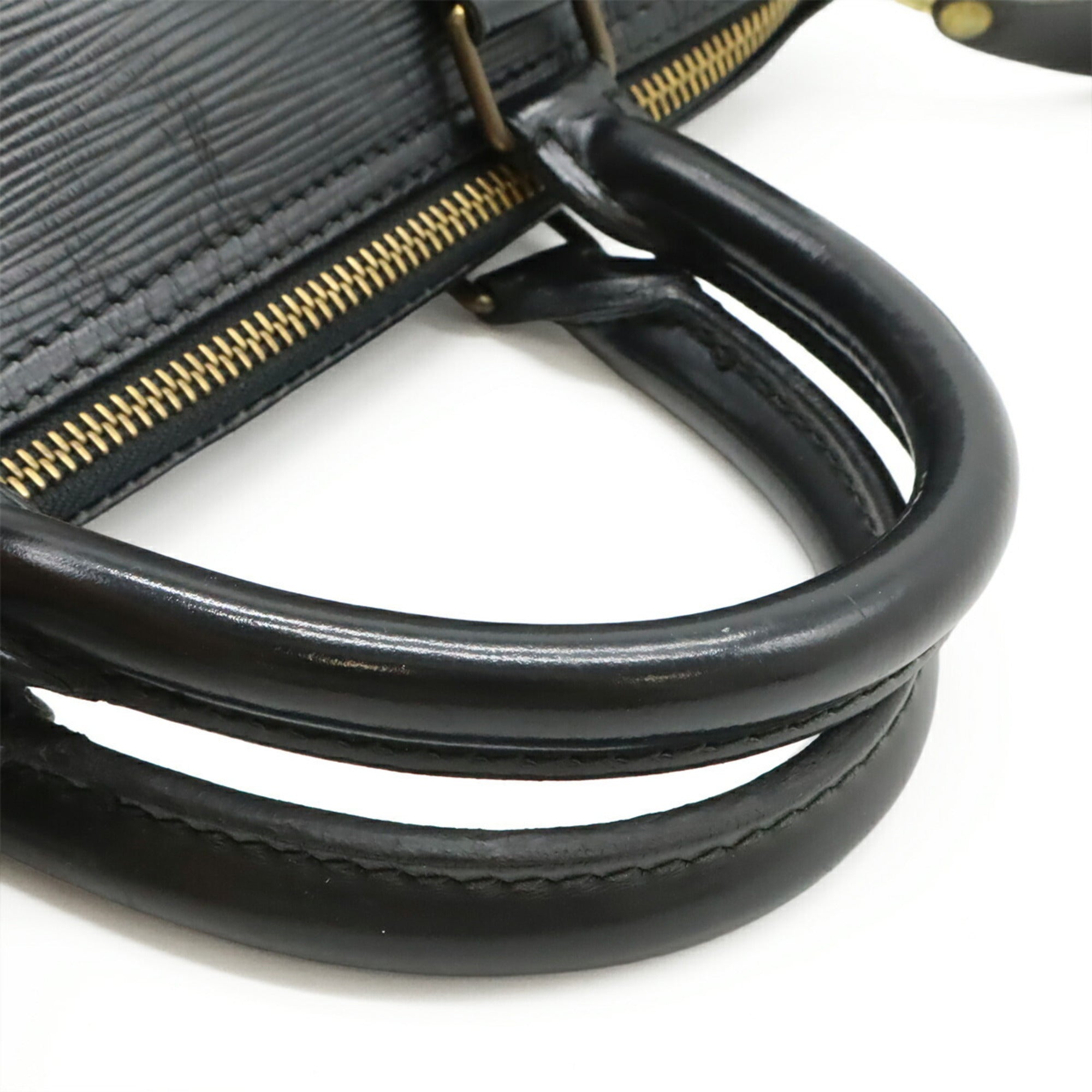 Louis Vuitton Black Noir Epi Leather Boston Bag Handbag (Pre-Owned)