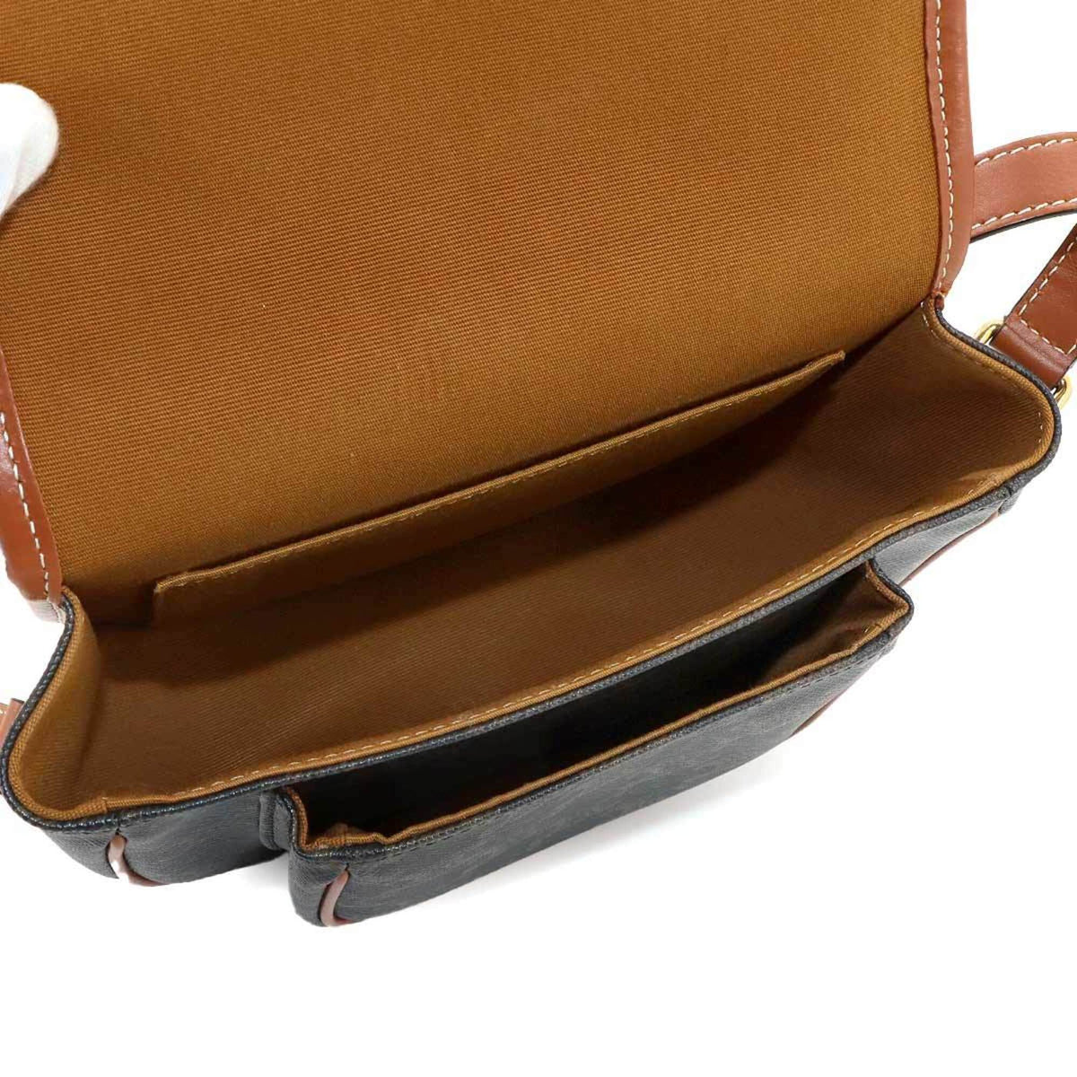 Celine Brown Pvc Leather Handbag Shoulder Bag (Pre-Owned)