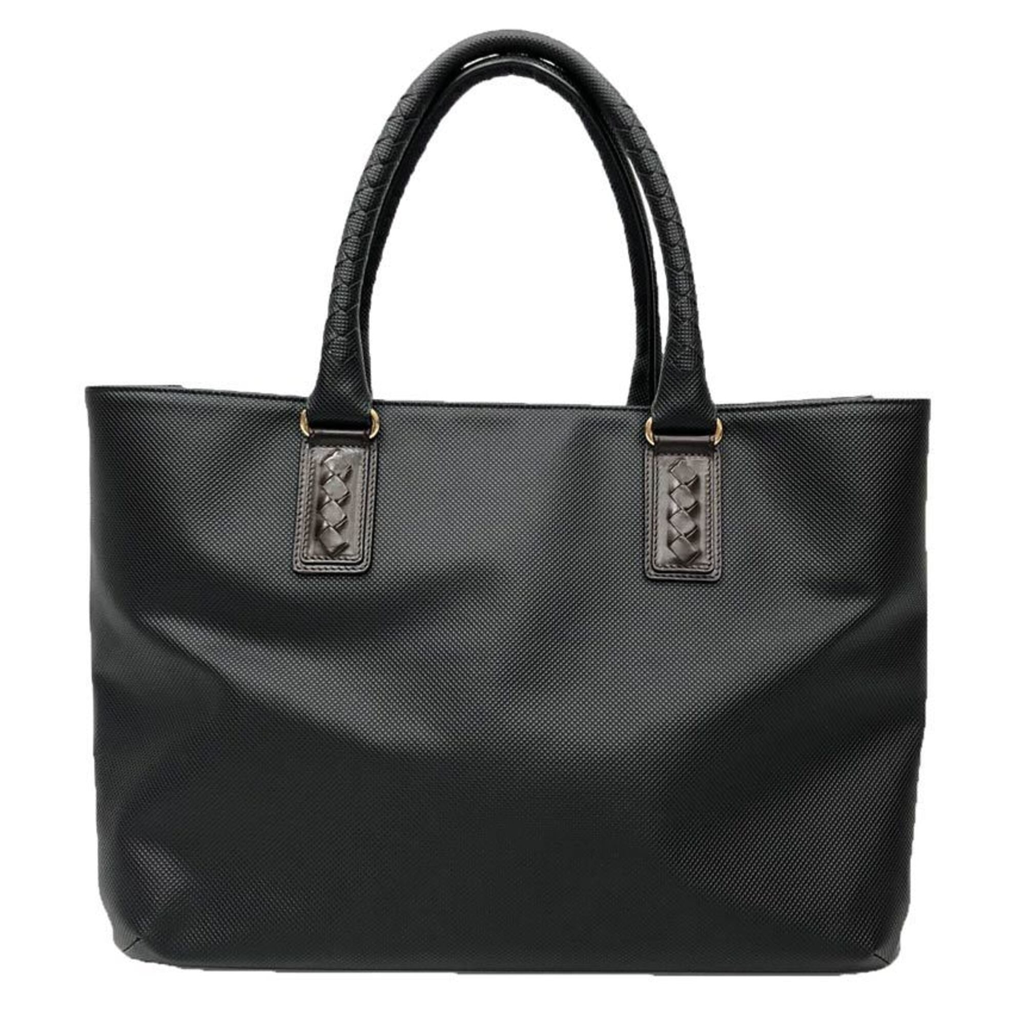 Bottega Veneta Black Pvc Leather Tote Bag (Pre-Owned)