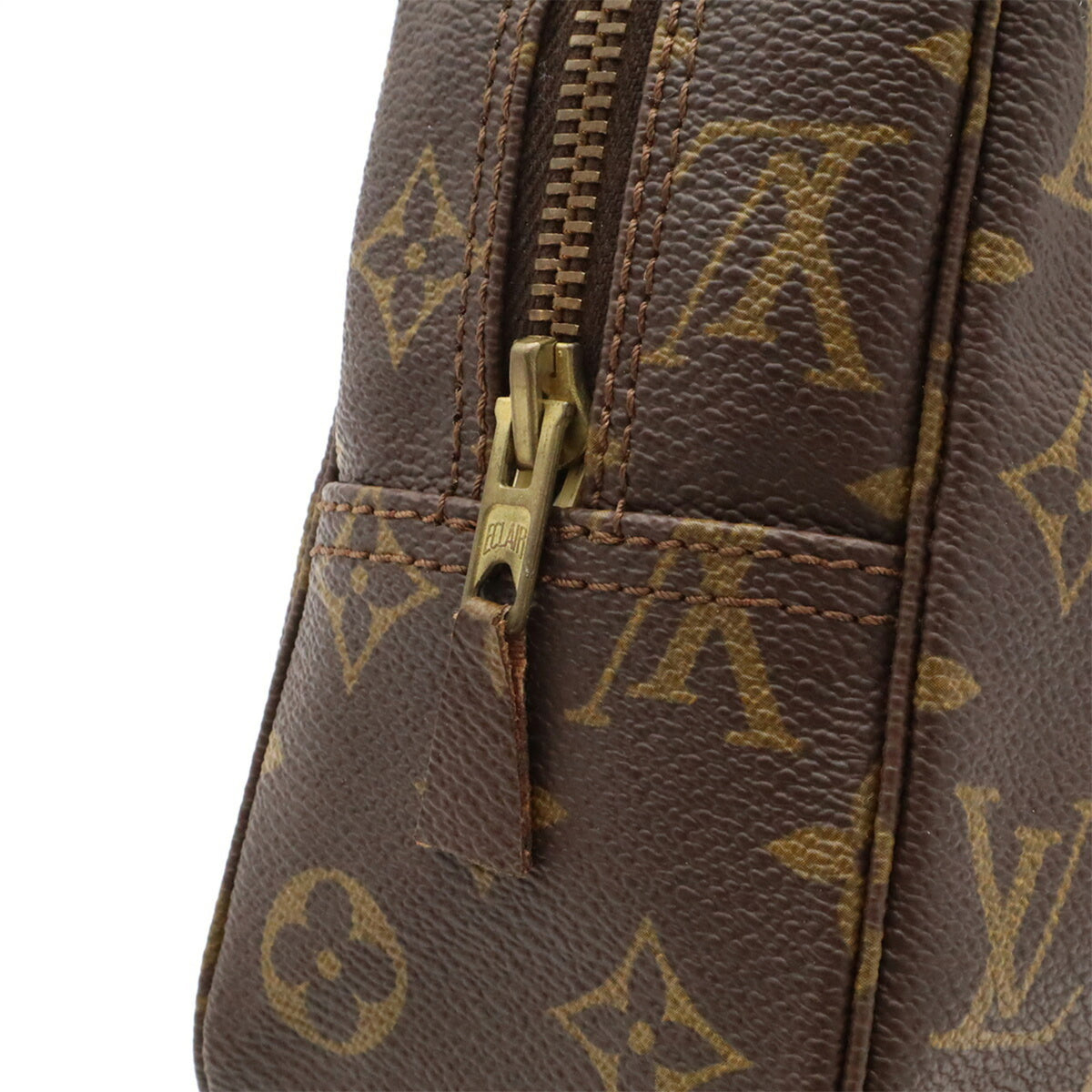 Louis Vuitton Brown Monogram Canvas Clutch Bag Pouch (Pre-Owned)