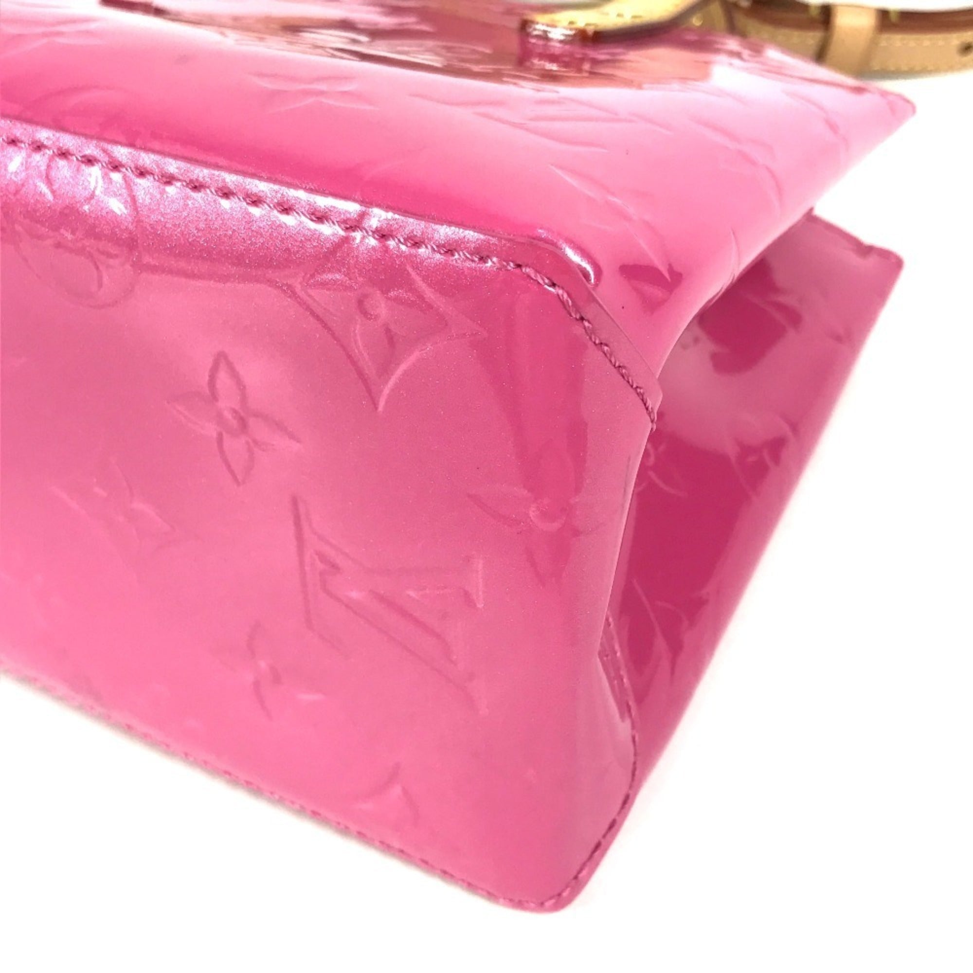 Louis Vuitton Pink Monogram Vernis Handbag Shoulder Bag Tote Bag (Pre-Owned)