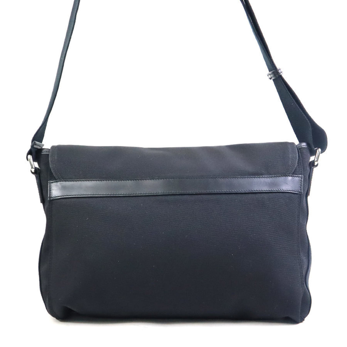 Gucci Black Nylon Leather Shoulder Bag (Pre-Owned)