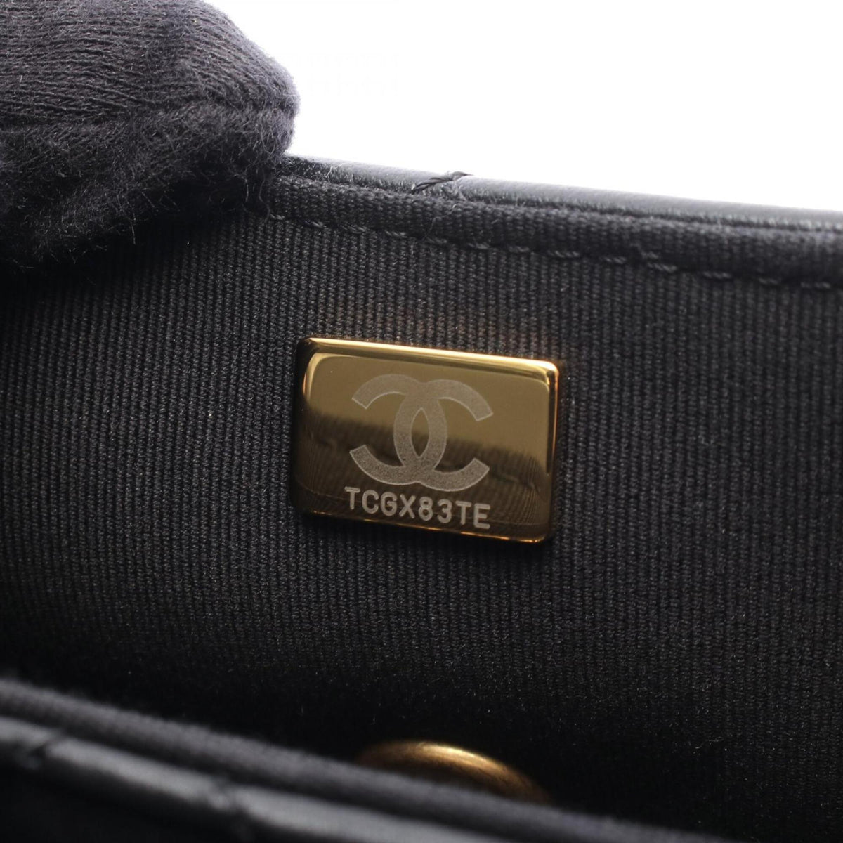 Chanel Black Leather Handbag Shoulder Bag (Pre-Owned)