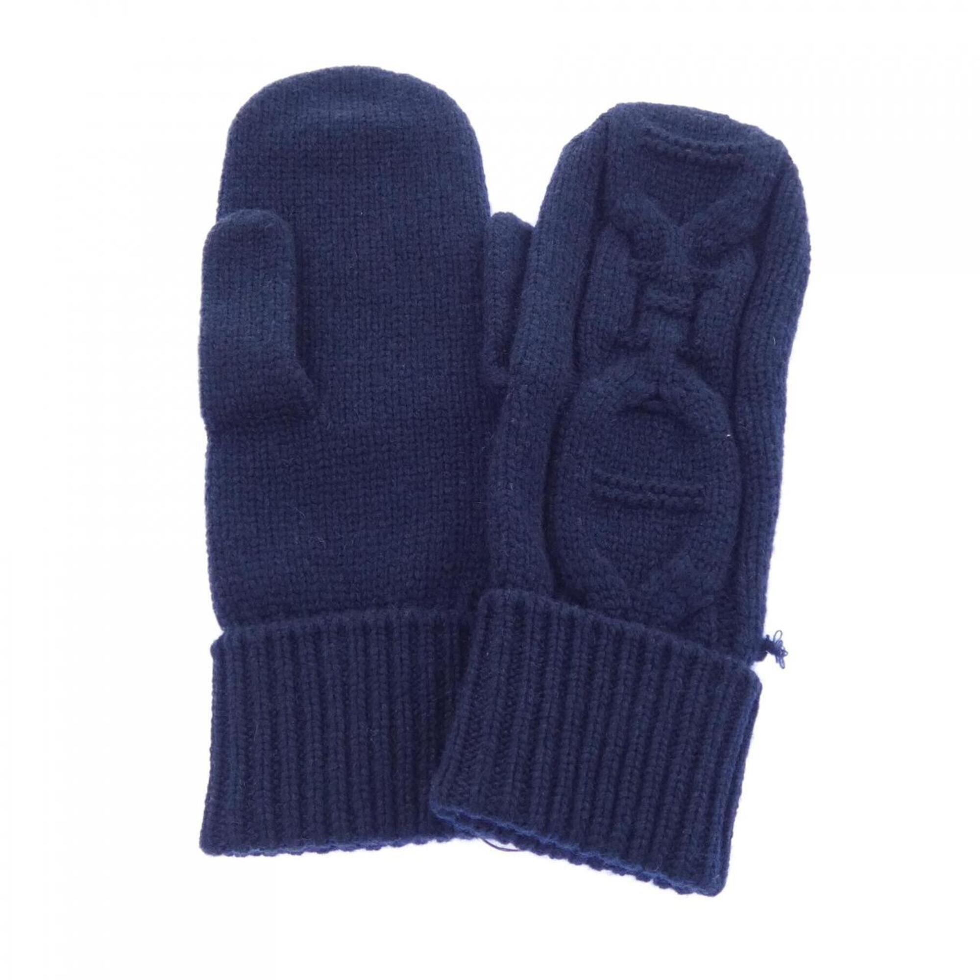 Hermes Navy Cashmere Warm Gloves (Pre-Owned)