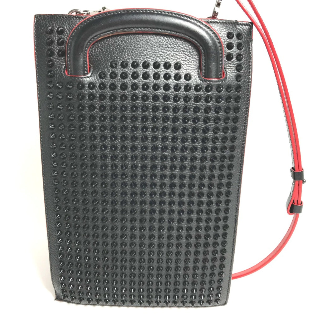 Christian Louboutin Black Leather Shoulder Bag (Pre-Owned)