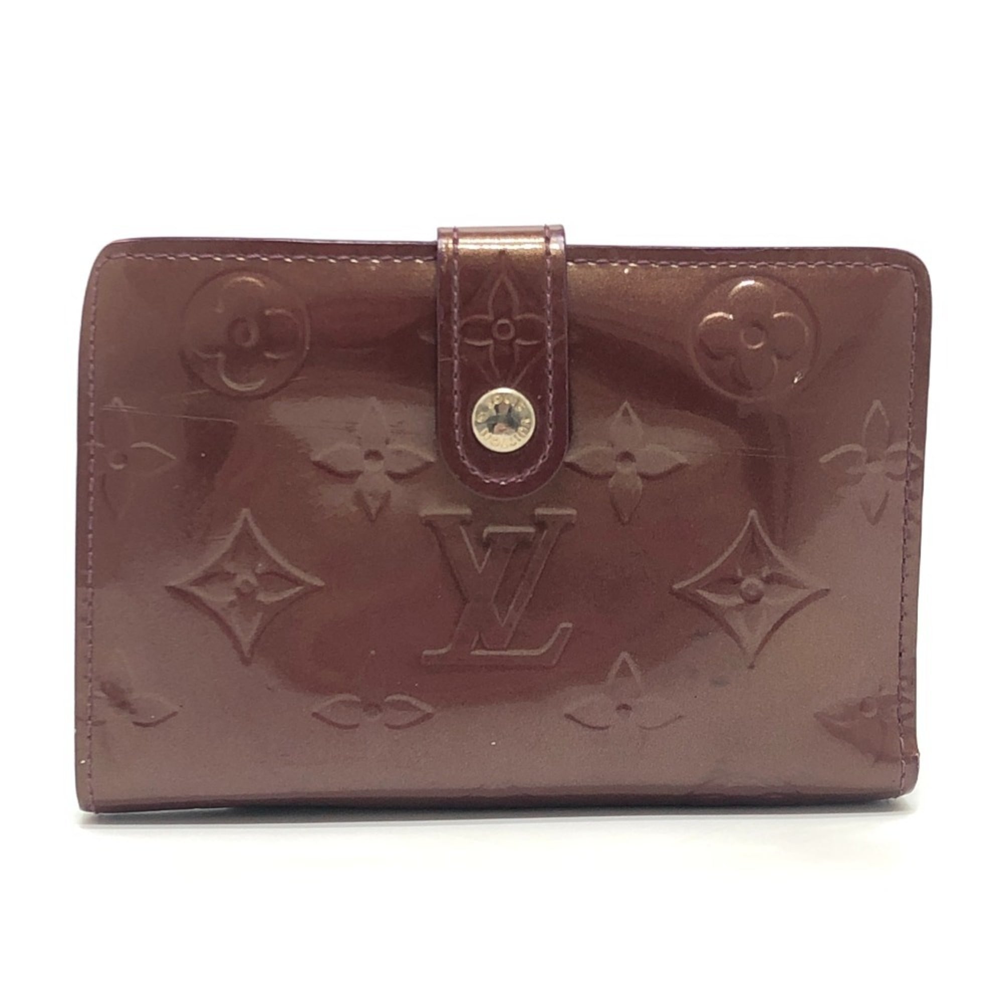 Louis Vuitton Rouge Fauviste Monogram Vernis Wallet (Bi-Fold) (Pre-Owned)