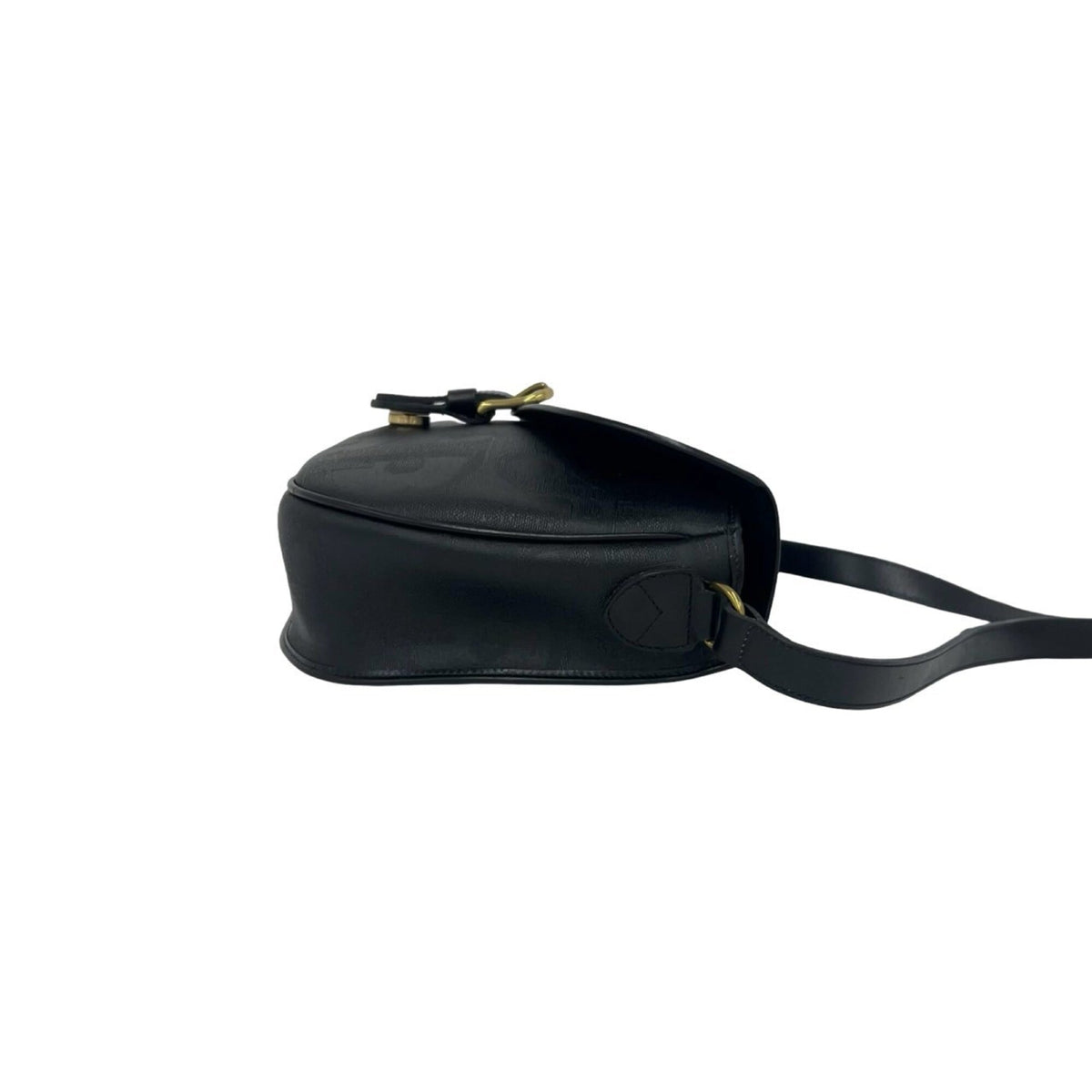 Christian Dior Black Leather Pvc Crossbody Bag Shoulder Bag (Pre-Owned)